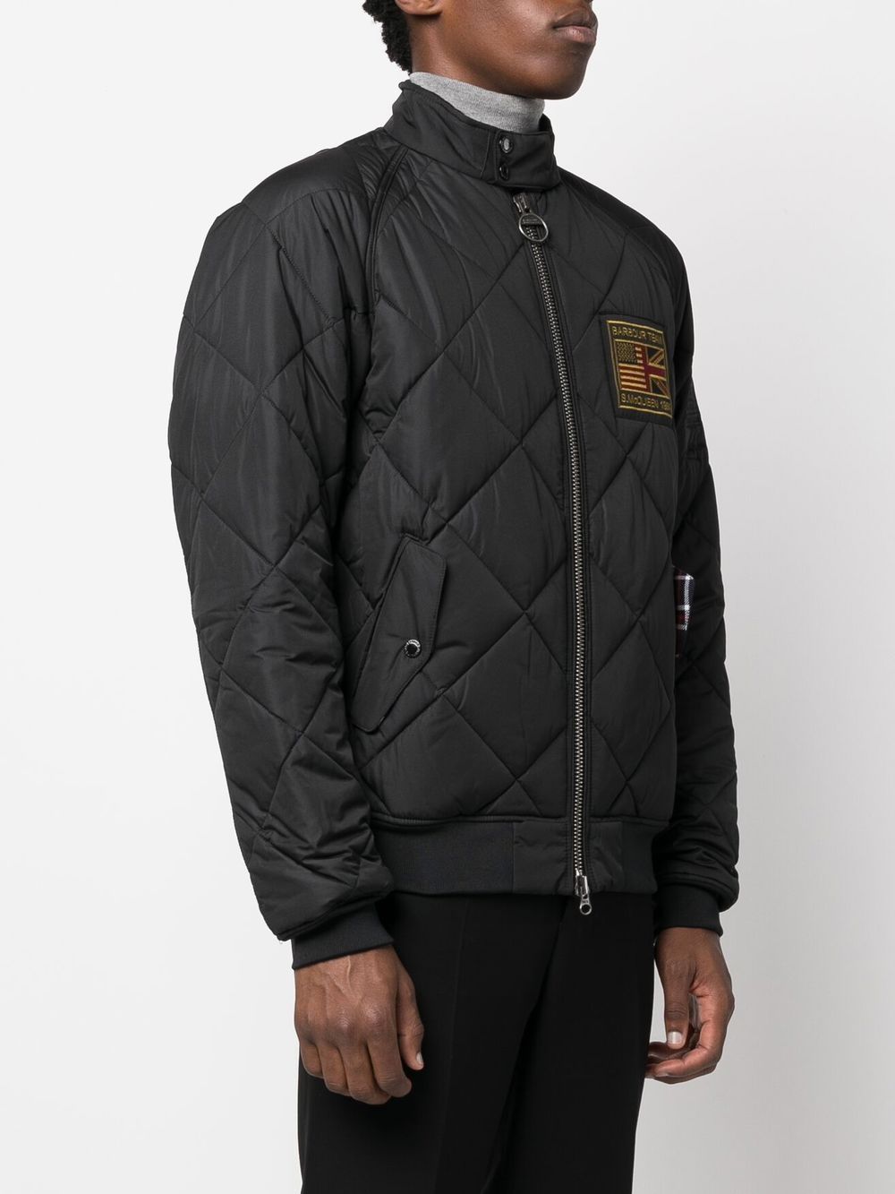 BARBOUR INTERNATIONAL Men's Waxed Cotton Motorcycle Jacket - Black | Waterproof & Windproof Outdoor Coat for Riding, Hiking & Casual Wear
