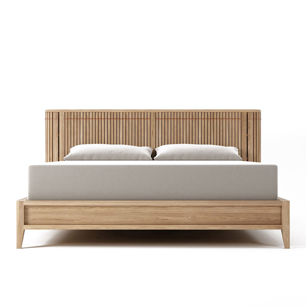 Karpenter Copper Bed Frame - Heavy Duty Metal Platform Bed with Wooden Slats - Perfect for Modern Bedrooms & Guest Rooms