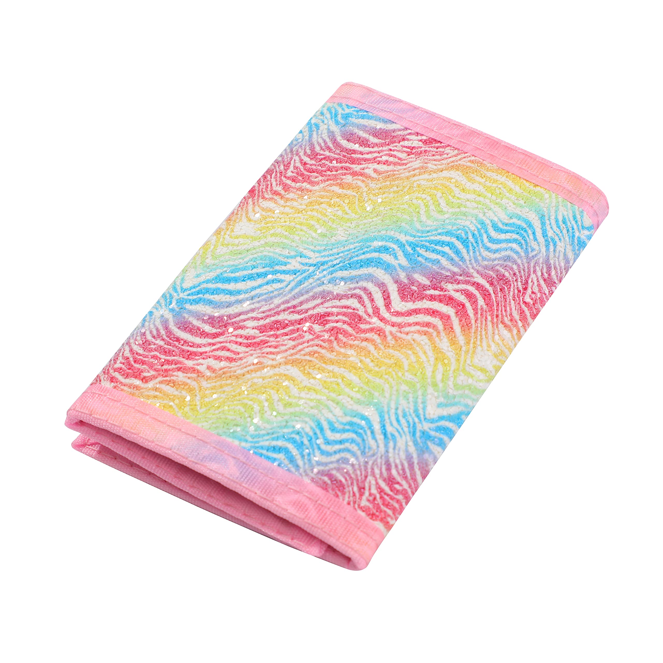 RFID Blocking Kids Wallet for Boys & Girls Ages 4-14 | Tri-Fold Zipper Coin Pocket Wallet | Durable Youth Wallet for Teens | Perfect Birthday & Christmas Gift for Children | School, Travel & Everyday Use Gradient Design