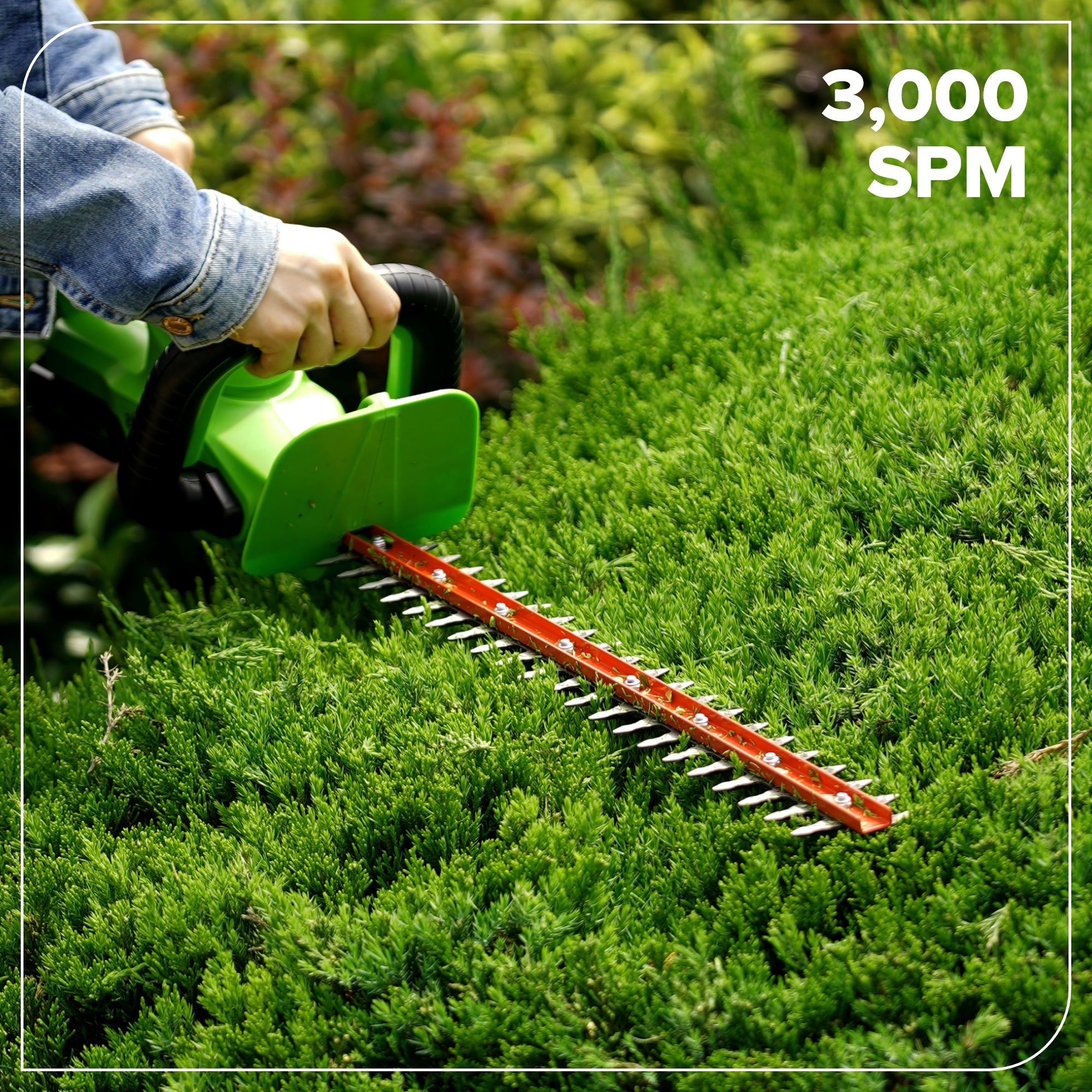 24V 22-Inch Cordless Battery Hedge Trimmer 2800 SPM with 4.0Ah USB Battery & Charger - Perfect for Lawn Care, Garden Trimming, and Landscaping