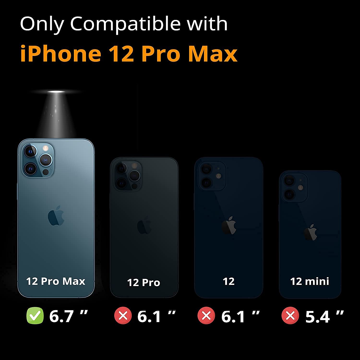 Military-Grade Titanium Exoskeleton Case for iPhone 12 Pro Max - 10ft Drop Tested, Ultra-Thin Naked Feel, Navy Blue - Perfect for Outdoor Adventures, Work & Daily Protection