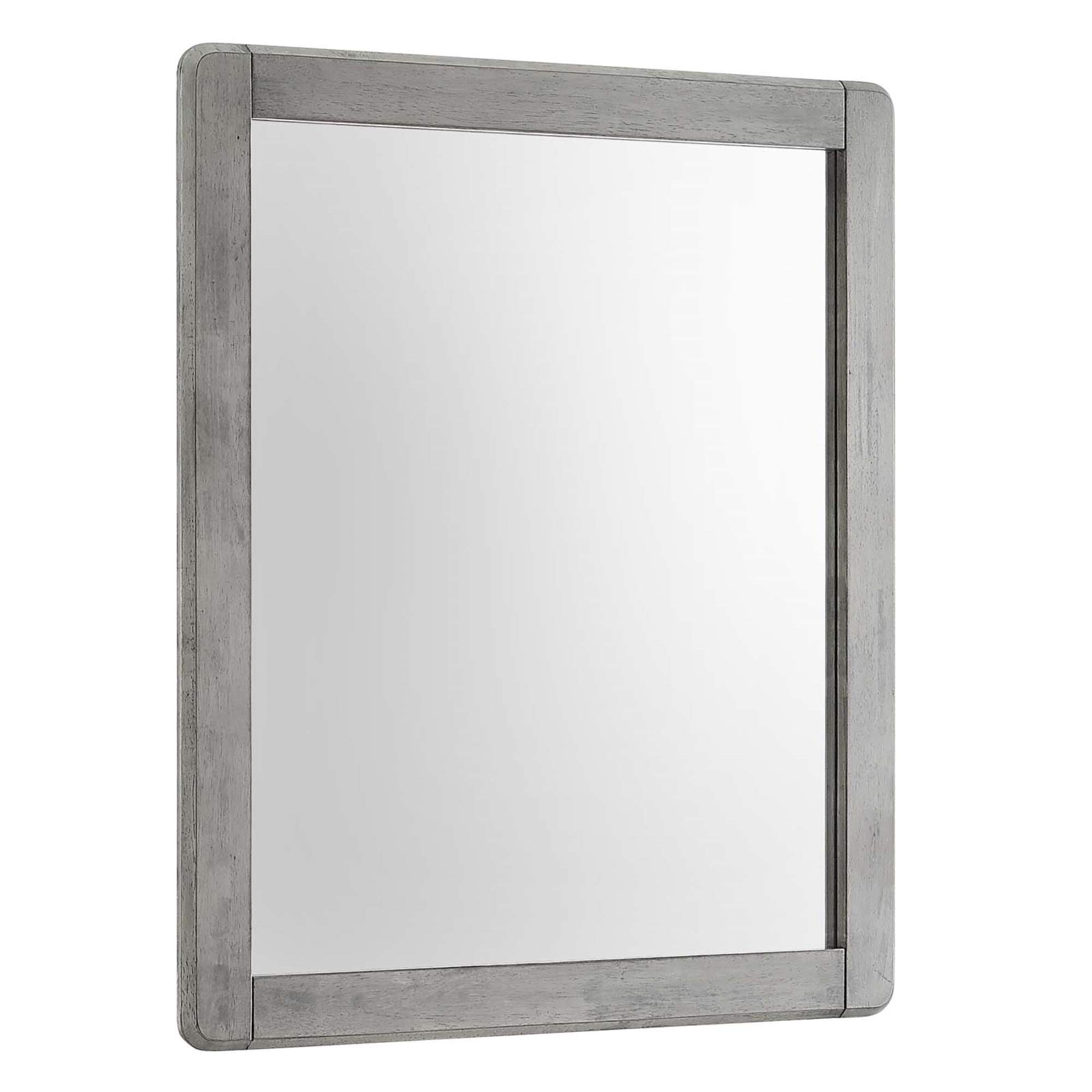 Ergode Georgia Wood Mirror - Solid Rubberwood Frame with Rounded Corners | Rustic Farmhouse Style Wall Mirror for Bedroom, Living Room & Entryway Decor | Perfect Complement to Georgia Bedroom Furniture Collection | Adds Warmth & Character to Any Space