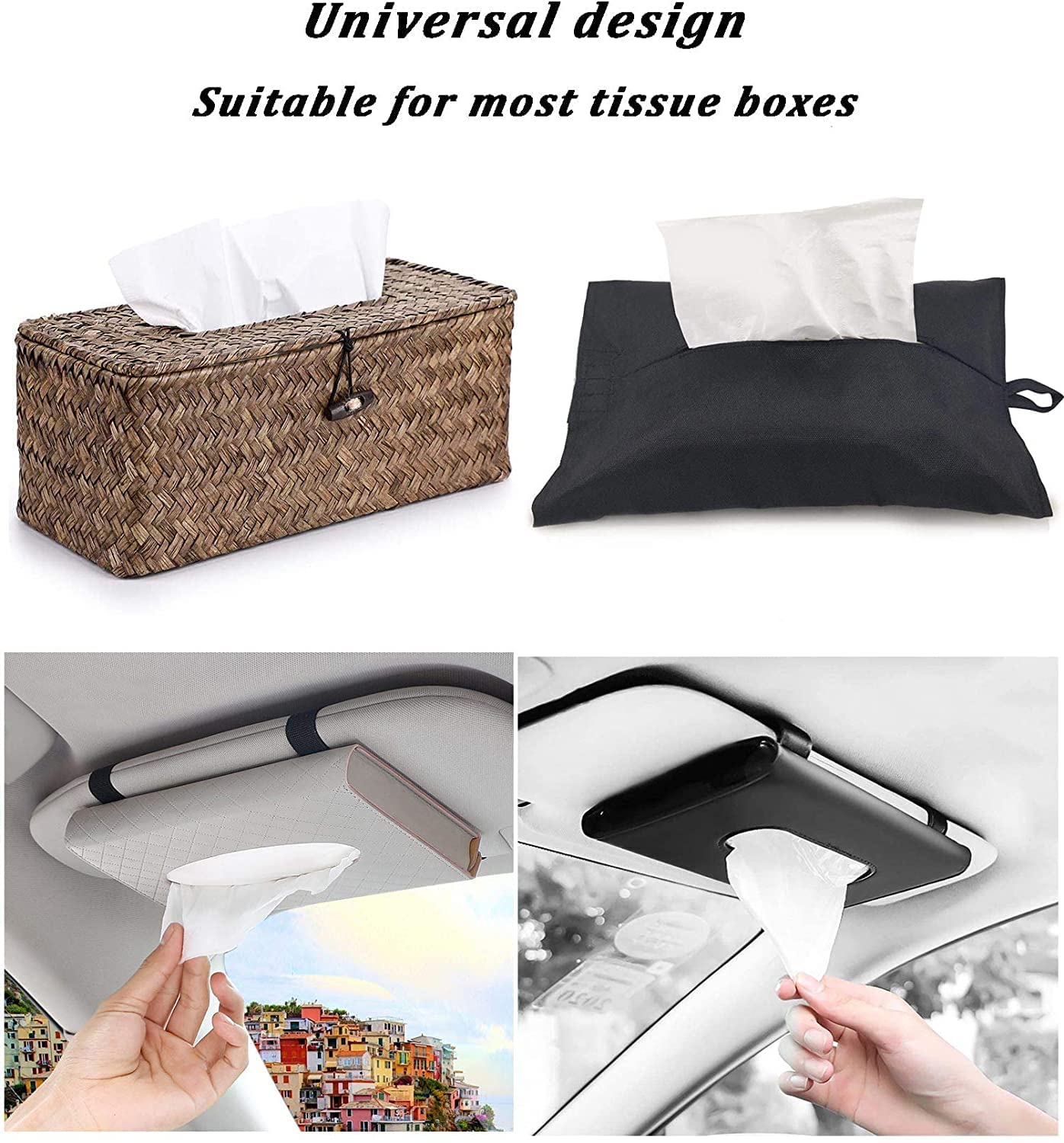 Premium Soft 2-Ply Facial Tissues - 6 Travel Packs (600 Pulls, 1200 Sheets) | Car Tissue Refill & Purse Essentials | Disposable Face Towels for On-the-Go, Office, Travel & Daily Use