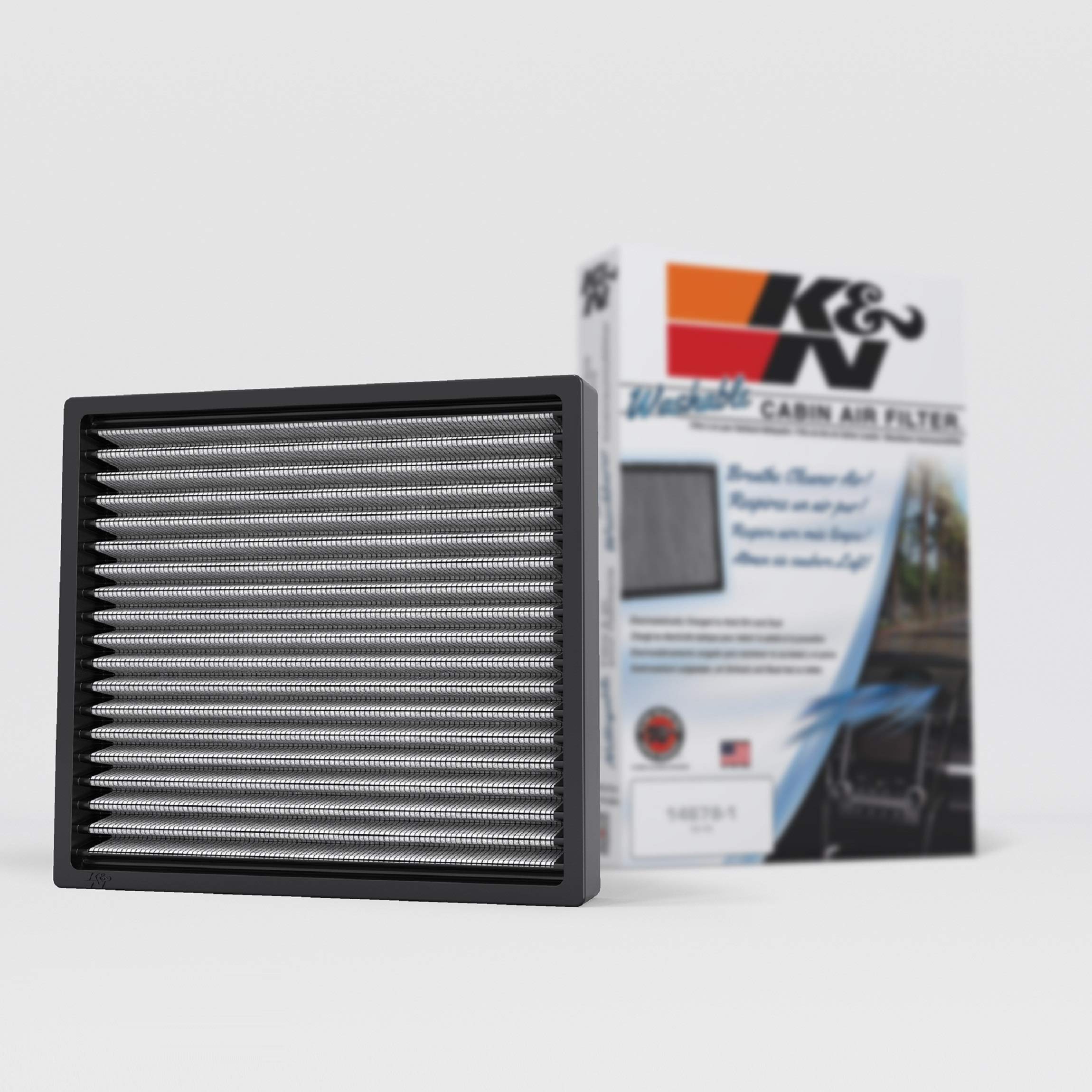 K&N Premium Washable Cabin Air Filter VF2000 & High Performance Engine Air Filter Replacement 33-2443 - Improve Air Quality for Cars, Trucks & SUVs