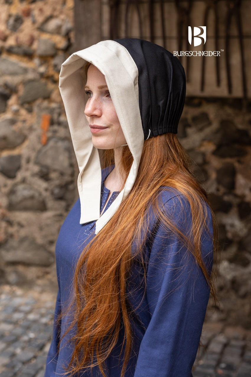 Bonnet Dagmar Black/Natural - Stylish and Comfortable Women's Knit Hat for Winter, Fall, and Outdoor Activities