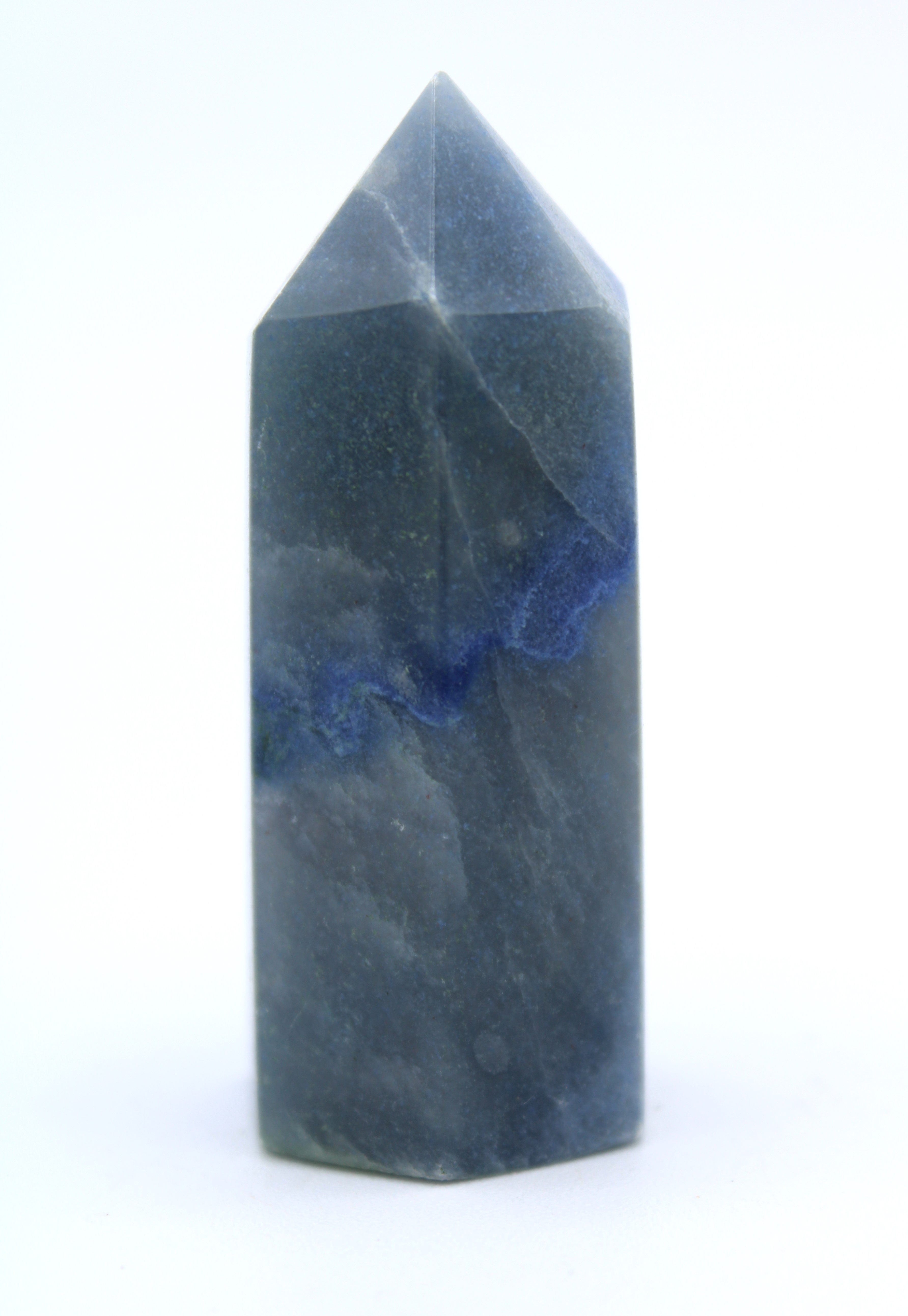 Natural Blue Quartz Crystal Tower - Healing Stone for Meditation, Reiki, and Home Decor | Spiritual Energy Enhancer for Office & Living Space