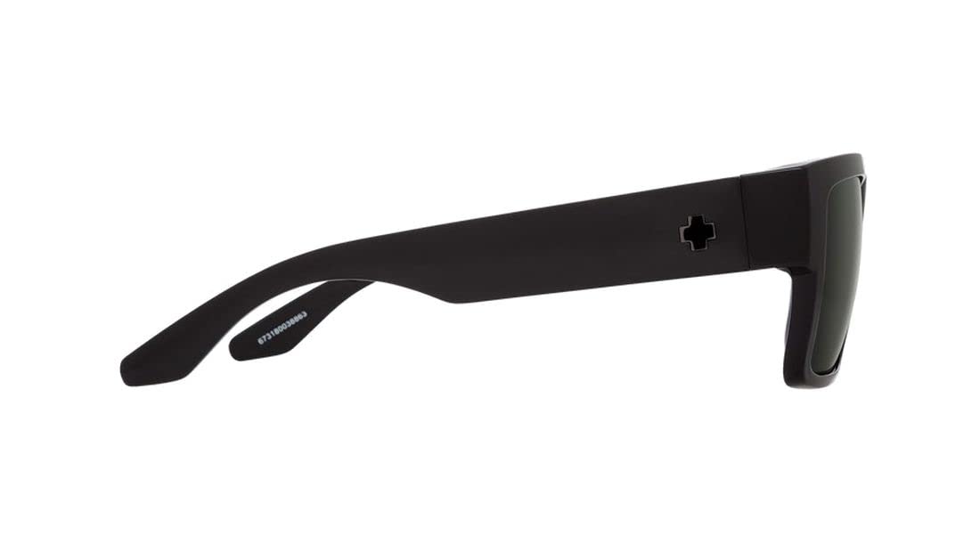 Spy Optic Cyrus Polarized Sunglasses for Men & Women - Black Matte Frame with UV Protection - Perfect for Driving, Running, and Outdoor Sports