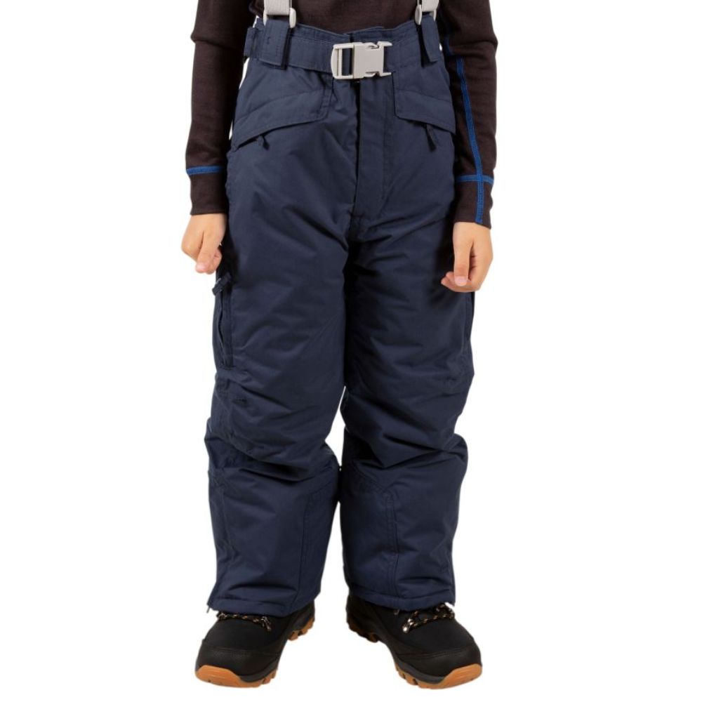 Trespass Marvelous Waterproof Ski Pants for Men & Women - Navy Blue Winter Snowboarding Trousers - Perfect for Skiing, Snowboarding & Cold Weather Activities