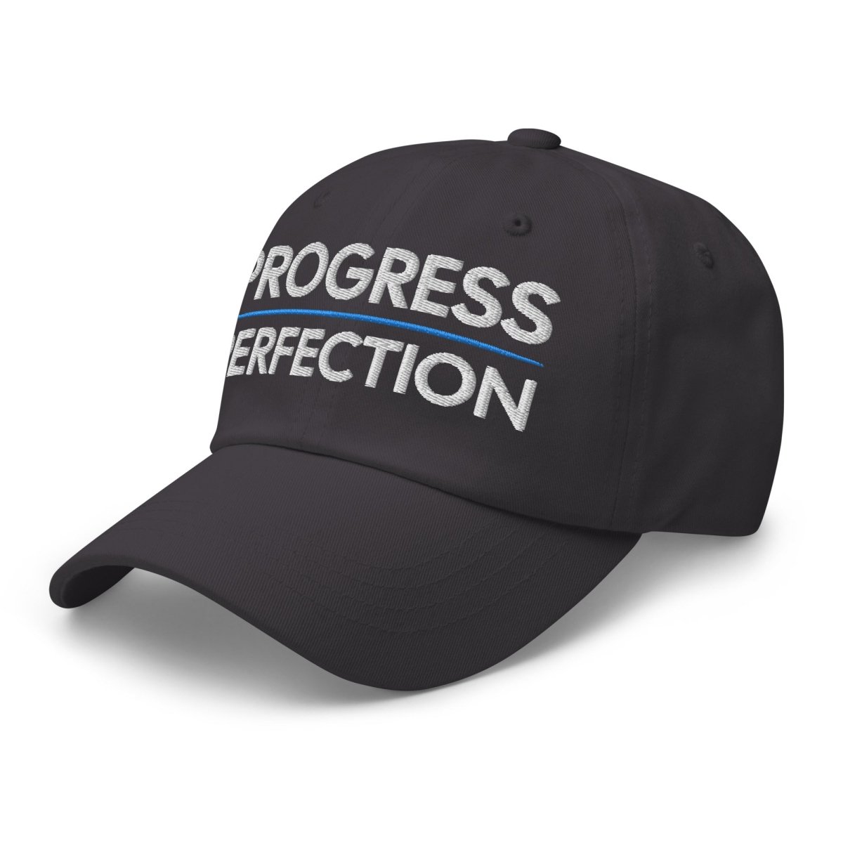 Progress Over Perfection Embroidered Dad Hat - Adjustable Cotton Baseball Cap for Men & Women - Perfect for Outdoor Activities, Sports & Casual Wear