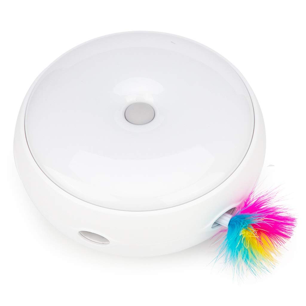 Automatic Electric Cat Toy with Spinning Turntable - Interactive Teaser Stick for Crazy Playtime - Smart Pet Entertainment for Indoor Cats (Perfect for Exercise & Bonding)
