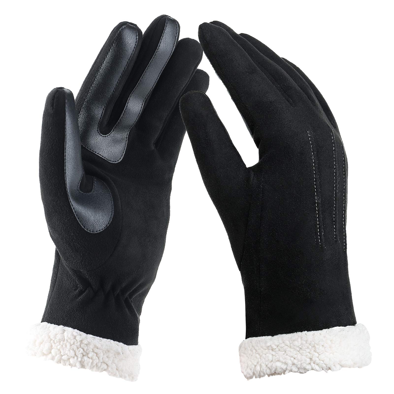 WANSIHE Winter Warm Touchscreen Gloves for Men & Women - Soft Thick Thermal Gloves for Driving, Texting, Running, Cycling - Perfect for Outdoor Activities & Cold Weather