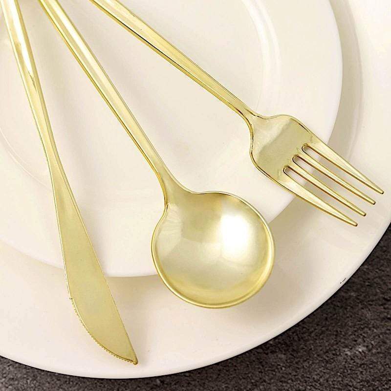 24-Piece Premium Plastic Cutlery Set - Disposable Spoons, Forks & Knives for Parties, Picnics & Outdoor Dining - BPA-Free Eco-Friendly Tableware