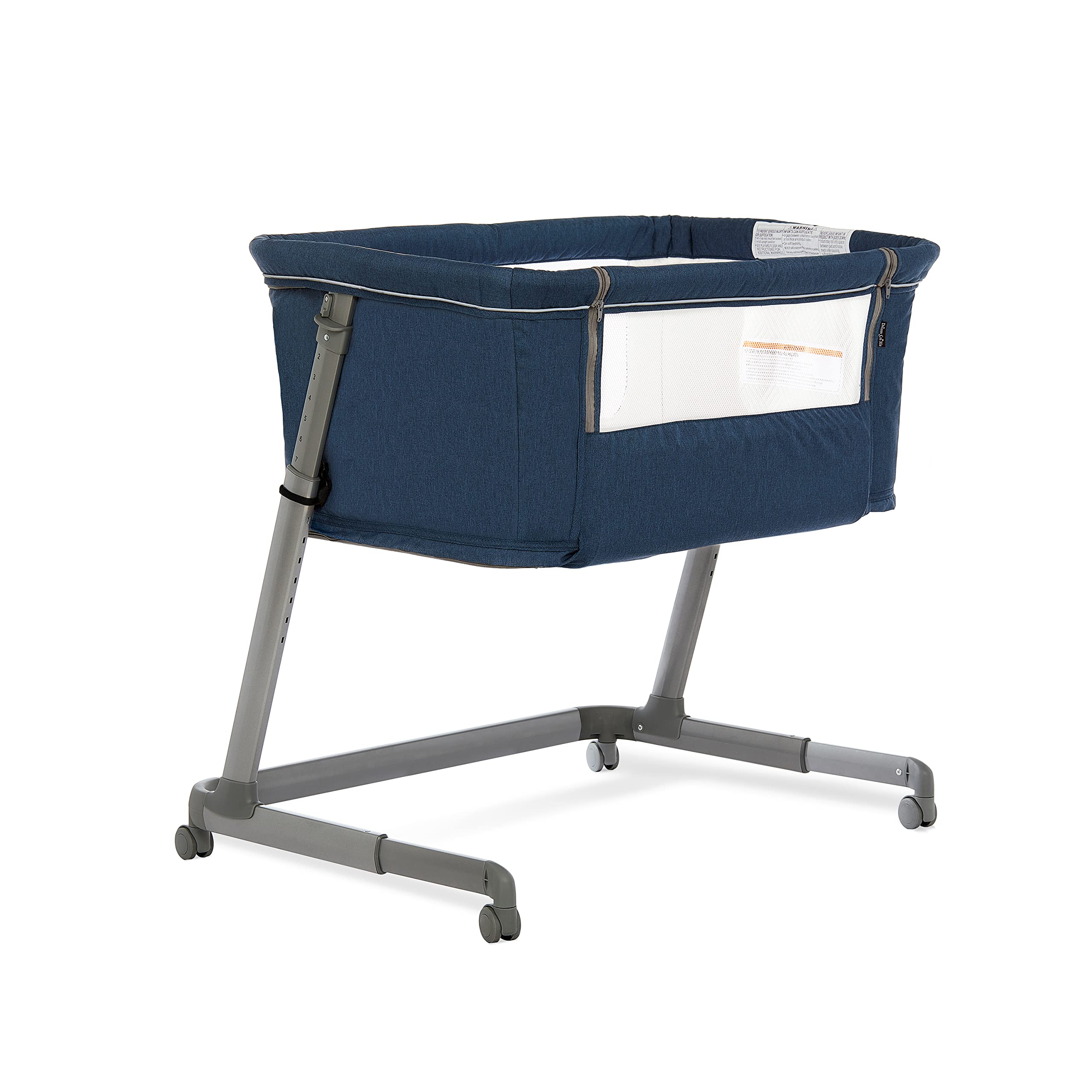 Dream On Me Waves 3-in-1 Baby Bassinet | Adjustable Bedside Sleeper & Playard | 7 Height Positions | Lightweight Portable Crib | JPMA Certified | Perfect for Nursery, Bedroom & Travel