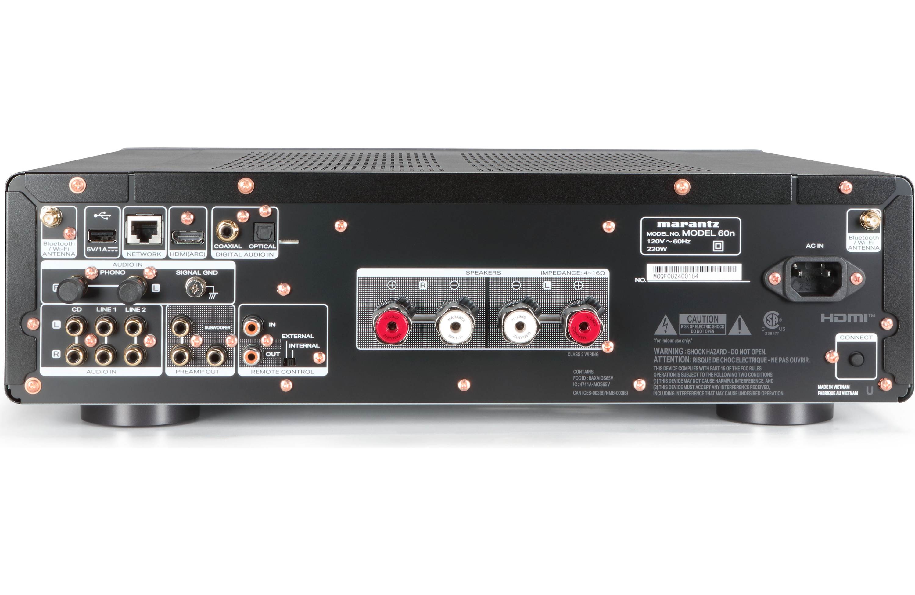 Marantz Model 60N Hi-Fi Network Integrated Amplifier with HEOS Built-in | Wireless Streaming, Home Theater & Audiophile Sound System | Perfect for Living Room, Studio & Music Enthusiasts