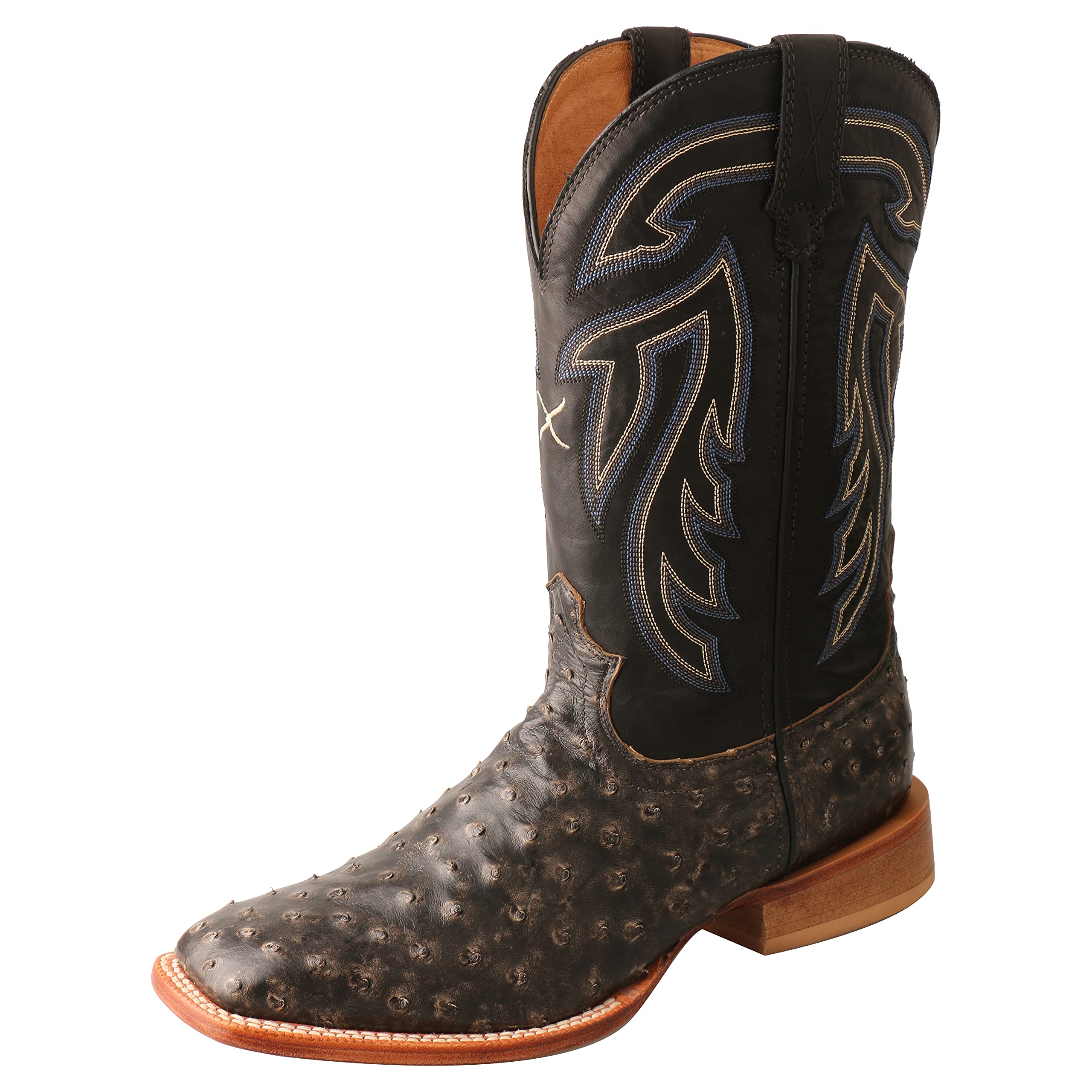 Twisted X Men's Ruff Stock Boot - Comfortable Western Cowboy Boots for Men | Durable Leather Work Boots for Riding, Hiking & Outdoor Activities