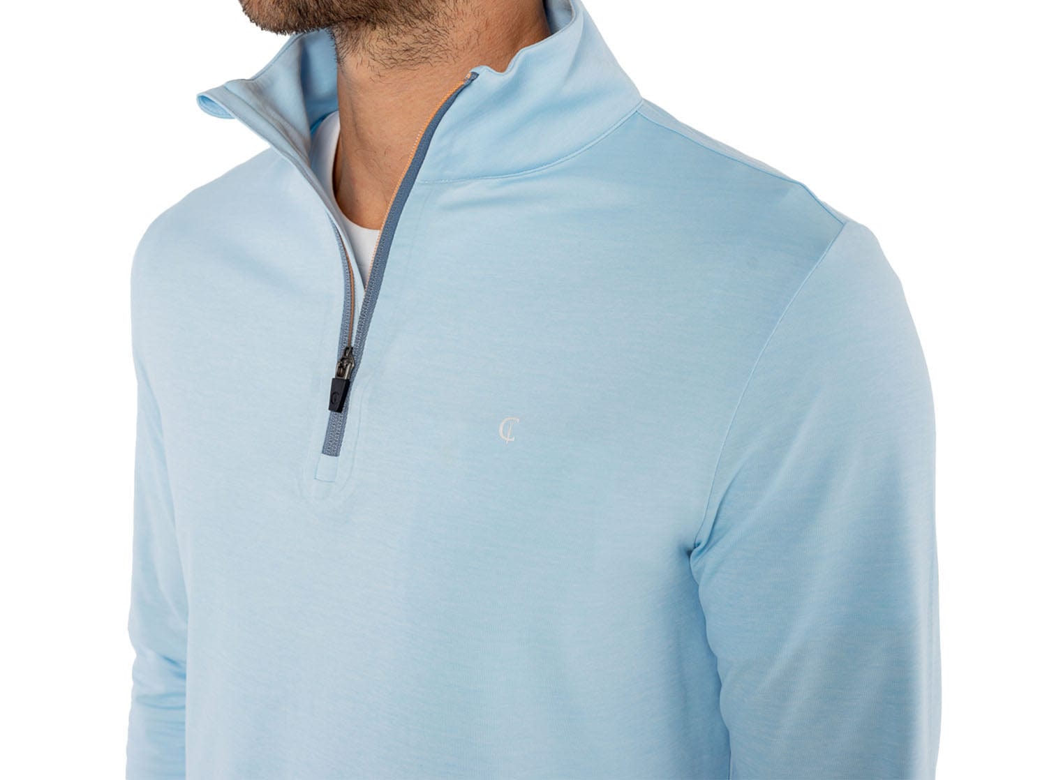 Feather Performance Pullover Sweatshirt - Heather Blue | Lightweight & Comfortable for Outdoor Activities & Casual Wear