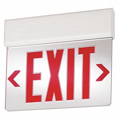Emergency Exit Sign with Red LED Letters - Durable & Energy-Efficient for Buildings, Warehouses & Offices