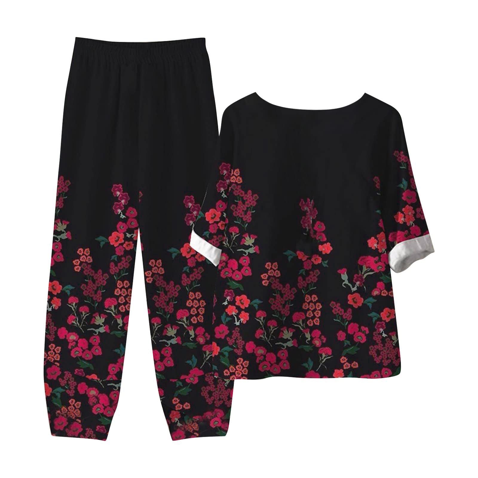 Oelaio Women's 2-Piece Matching Sweatsuit Set - Y2K Style Shorts & Top Lounge Outfit for Vacation, Casual Wear & Street Fashion | Perfect for Beach Trips, Gym Sessions & Weekend Hangouts