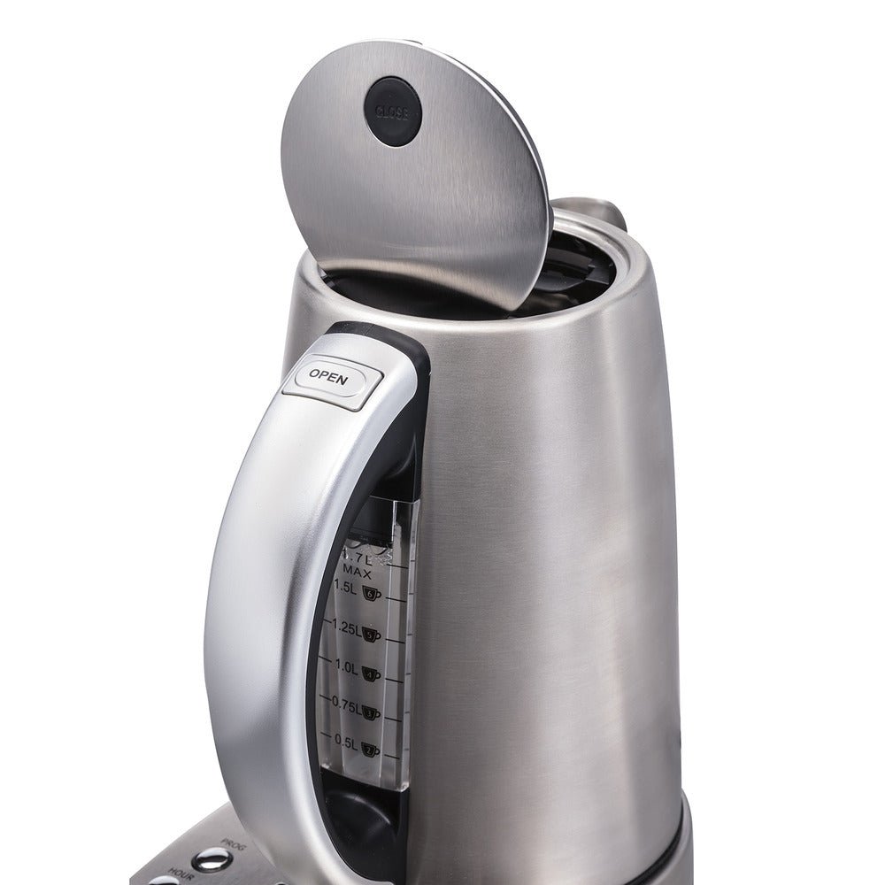 Hamilton Beach Professional 41028C Digital Electric Kettle - 1.7L Stainless Steel, Fast Boiling, Auto Shut-Off - Refurbished with Home Essentials Warranty - Perfect for Tea, Coffee & Instant Meals in Home or Office