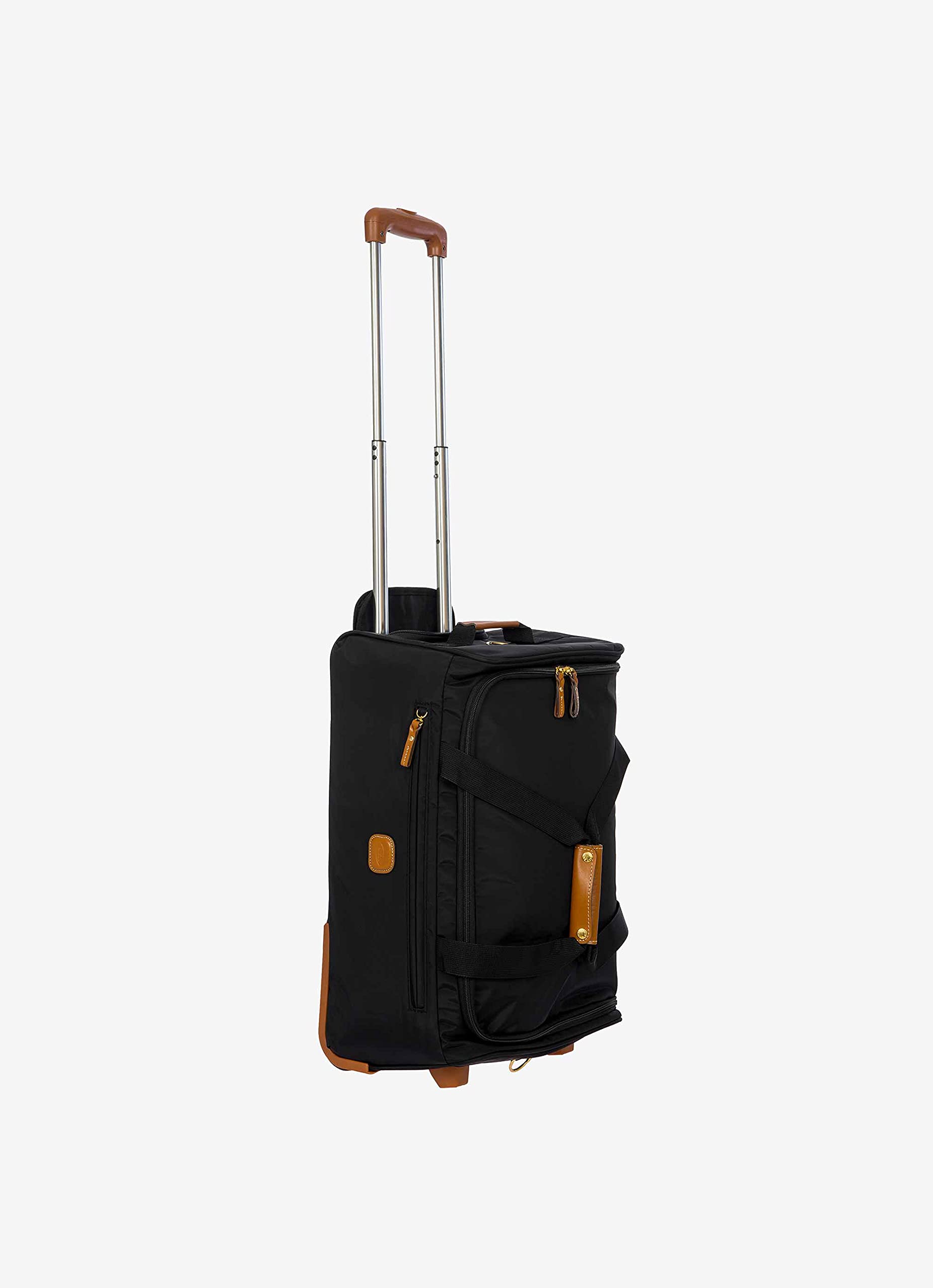 Bric's X-Bag 21 Inch Rolling Duffel Bag - Luxury Carry On Luggage for Men & Women - Waterproof Travel Weekender Bag - Black - Perfect for Business Trips & Weekend Getaways