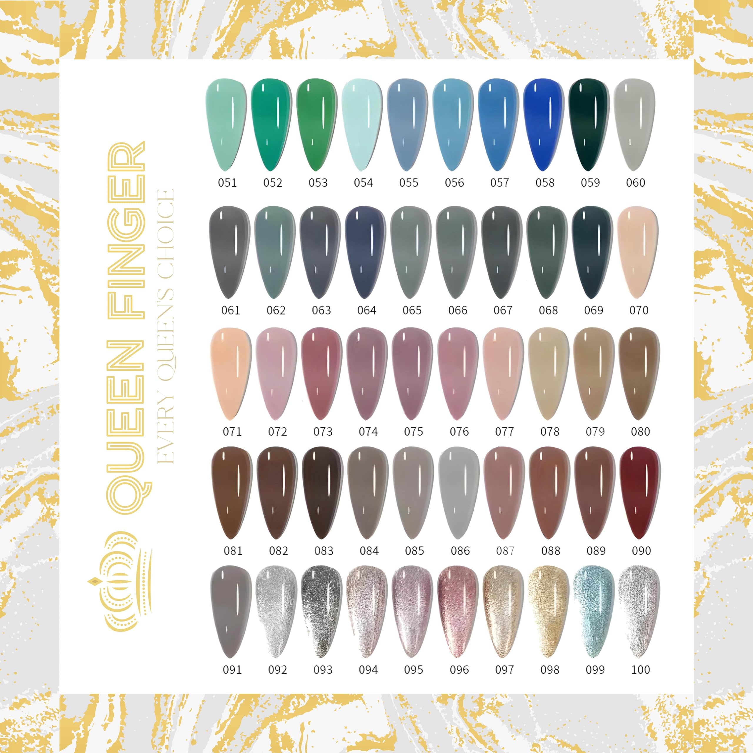 QUEENFINGER 15ml Soak Off UV Gel Nail Polish - Spring Colors for DIY Manicure, Salon Quality Glossy Finish - Perfect for Home Nail Art & Professional Salon Use (Requires UV Lamp)