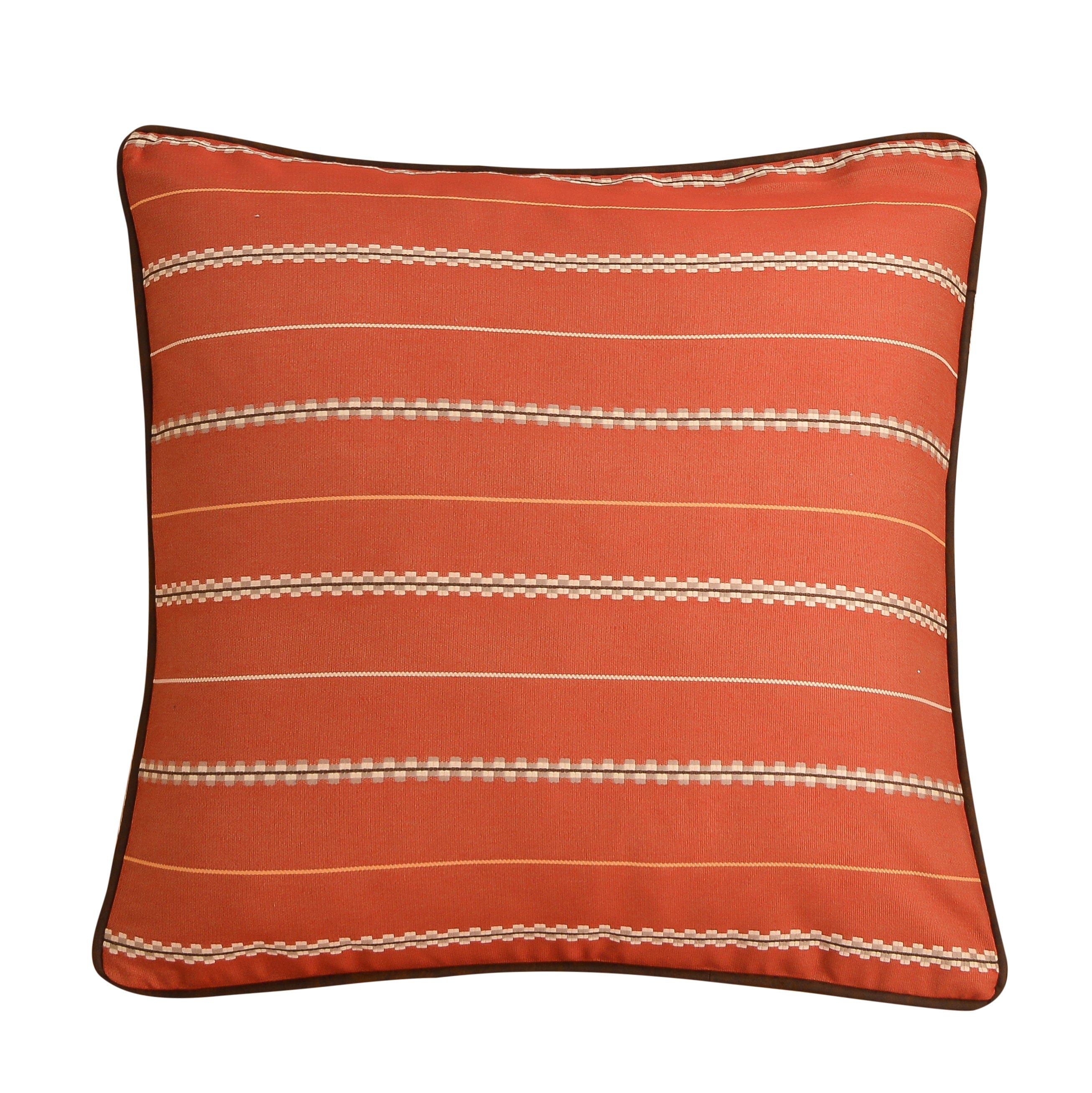 Carter Stripe Euro Sham Pillow Cover - Standard Size 26x26 Inches - Decorative Sham for Bedroom, Living Room & Guest Room - Premium Cotton Blend with Stylish Striped Design
