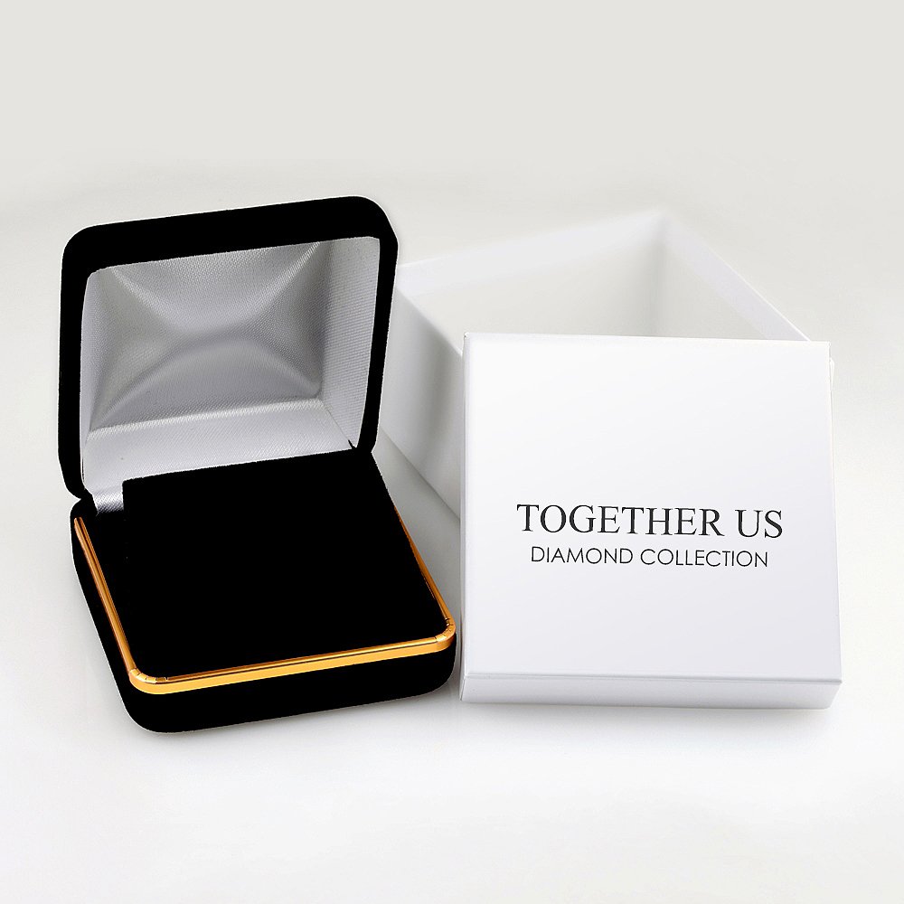 Together US Diamond Collection Sterling Silver Two Stone White Round Diamond Fashion Ring (0.33 CTTW) - Perfect for Engagement, Anniversary & Special Occasions
