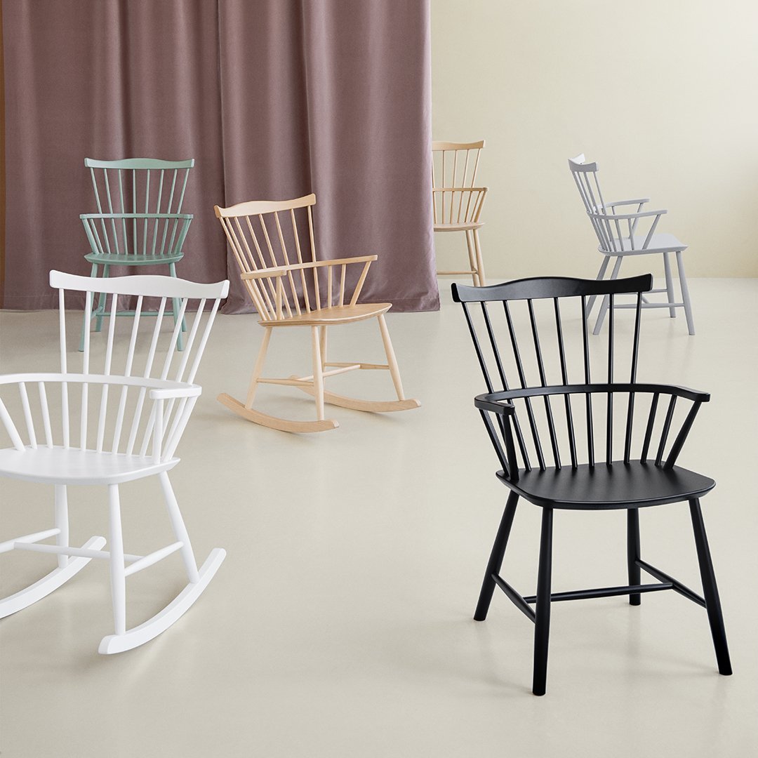Borge Mogensen J52B Chair by FDB Mobler - Mid-Century Modern Teak Wood Dining Chair for Home & Office - Perfect for Dining Rooms, Kitchens, and Workspaces