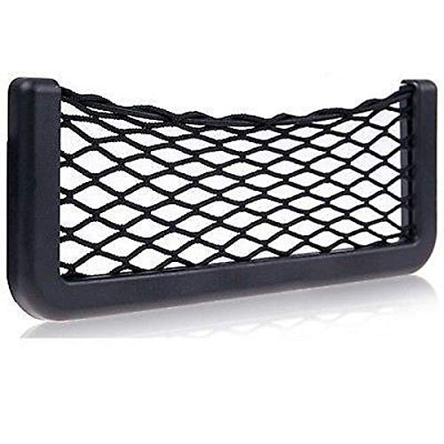 TOTMOX 4-Pack Universal Mesh Storage Organizer for Car, Truck, Van - Holds Phone, Wallet, Keys & Small Items - Perfect for Road Trips & Daily Commute