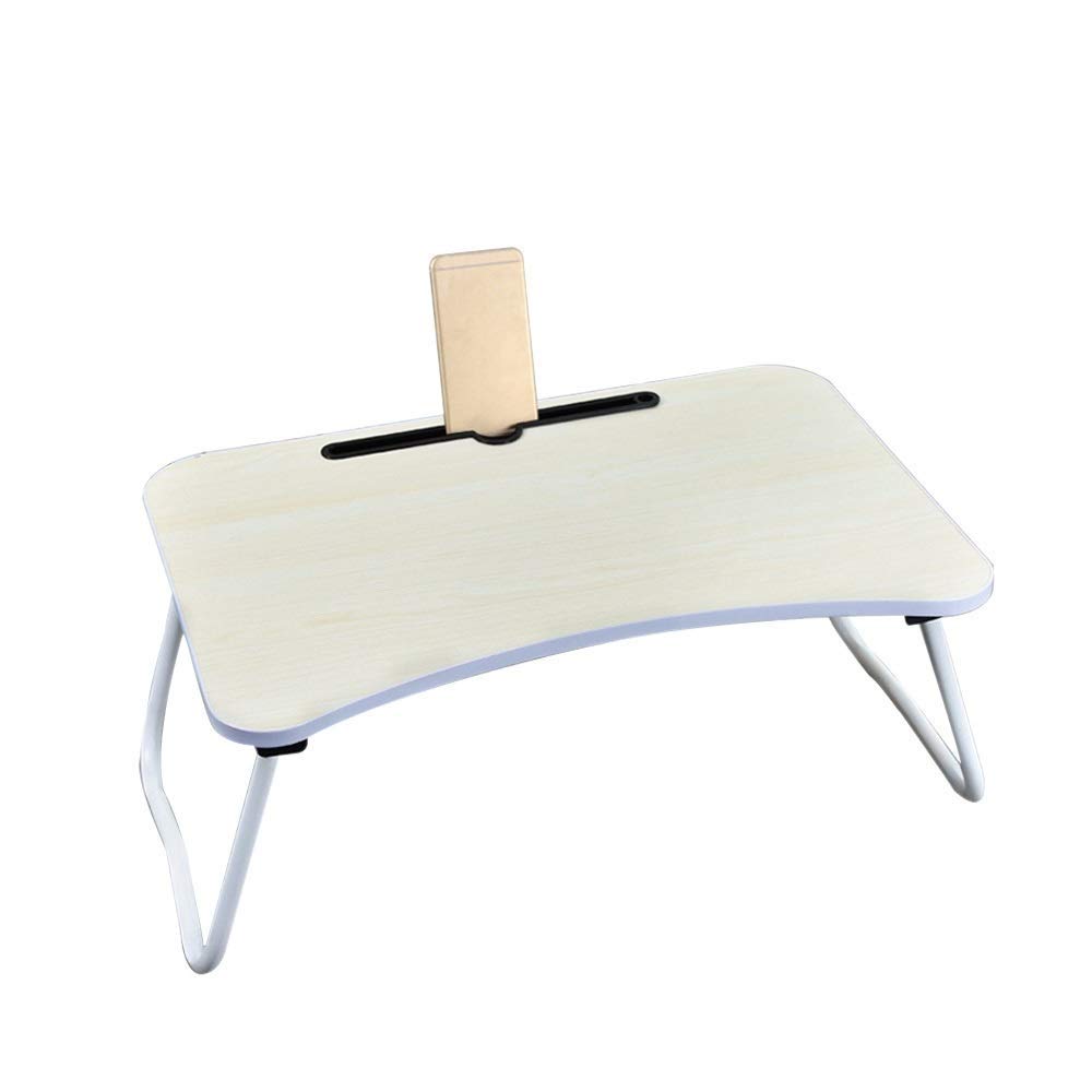 Adjustable Laptop Bed Table - Portable Standing Desk with Foldable Legs, Notebook Stand for Couch, Floor & Sofa - Breakfast Tray, Computer Riser & Camping Table for Home, Office & Outdoor Use