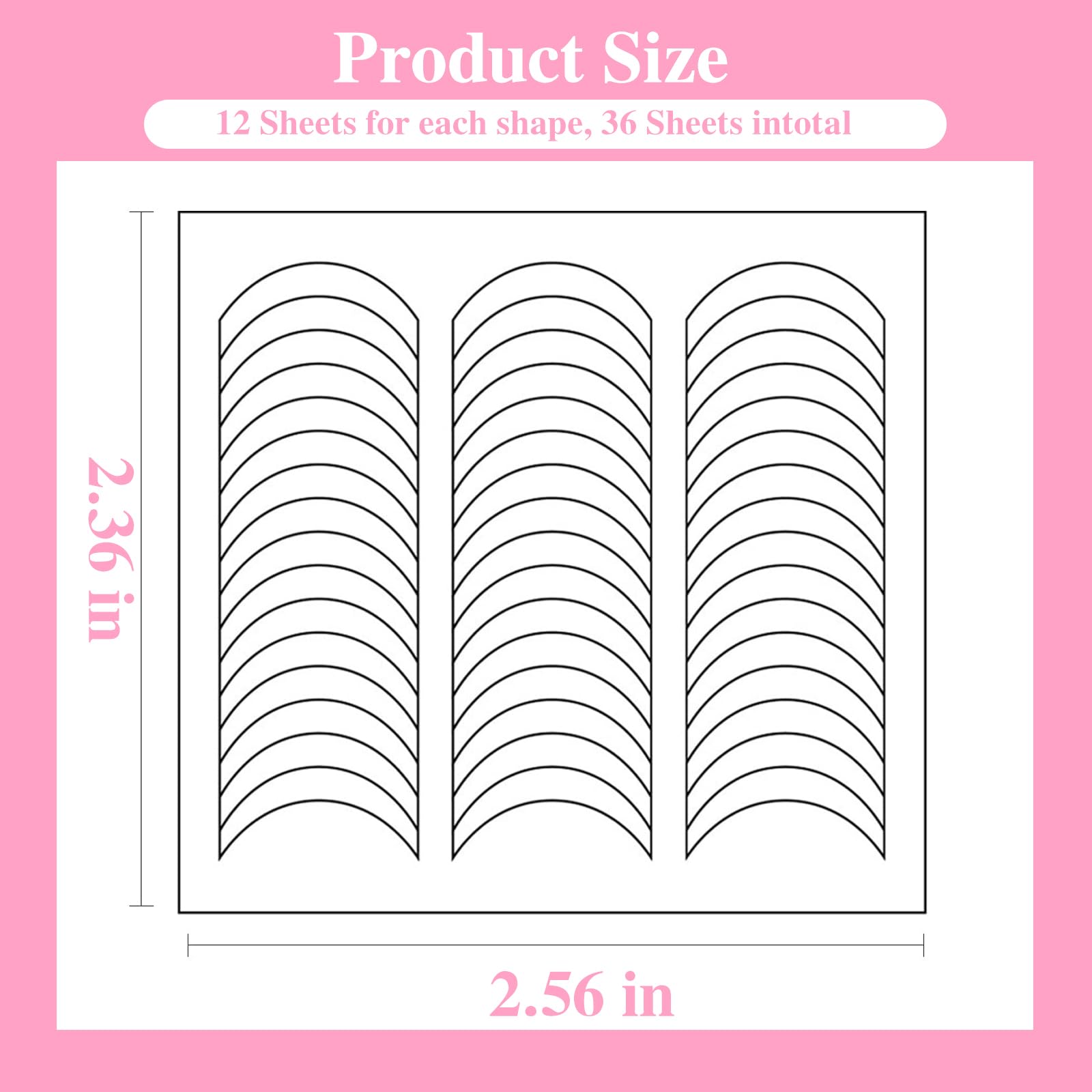 36 Sheets French Manicure Nail Art Stickers - 3 Elegant Designs Self-Adhesive Nail Tips | DIY French Tip Guide for Perfect Nail Lines | Ideal for Home Manicures, Salon Use & Nail Art Enthusiasts