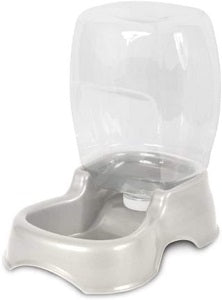 Automatic Pet Water Fountain for Dogs and Cats - Stainless Steel Pearl Silver Design, Perfect for Home, Office, or Travel Use