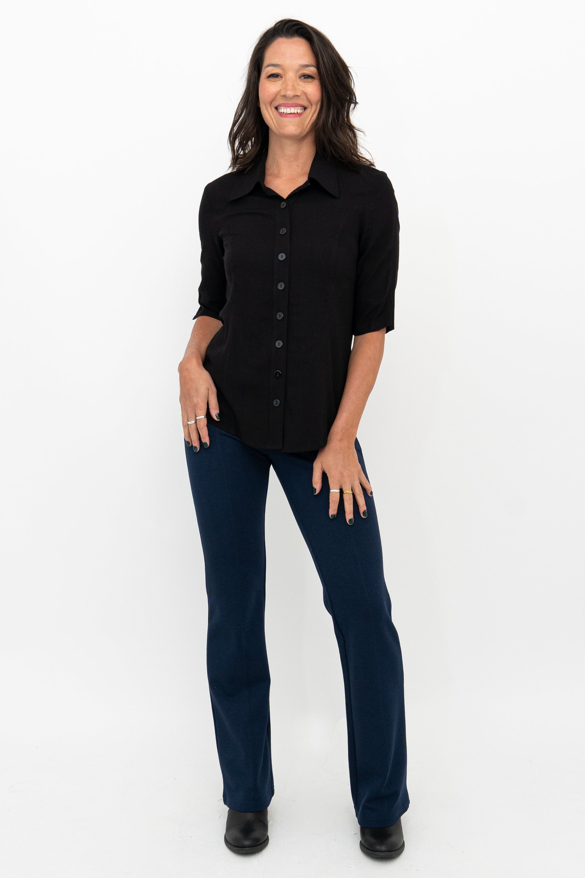 Premium Daya Pant for Women - Soft Modal Fabric in Indigo Blue - Perfect for Yoga, Lounge & Casual Wear