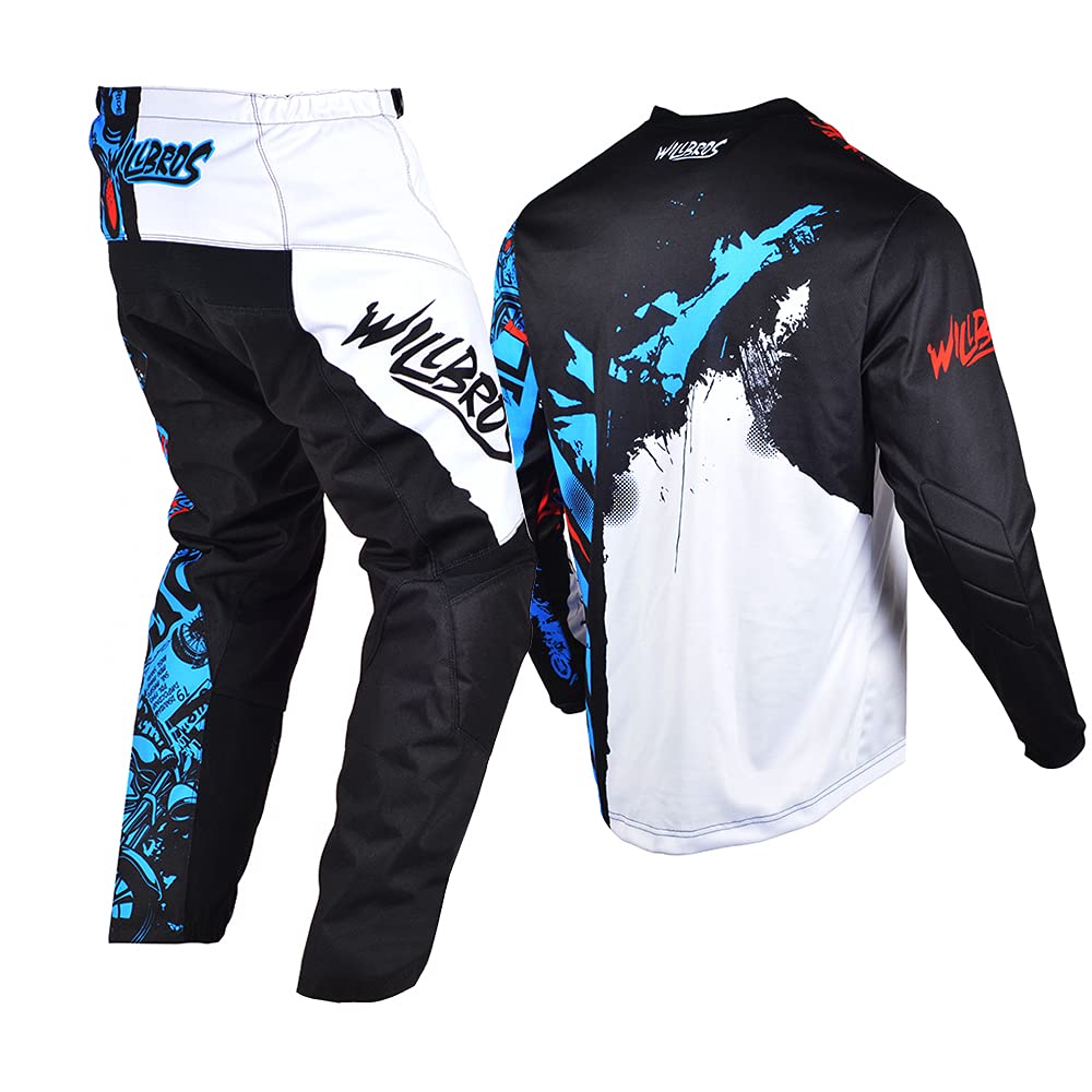 **Kids MX Motocross Jersey & Pant Set - Youth Off-Road Racing Gear for Boys & Girls - Perfect for ATV, MTB & Motorcycle Riding**