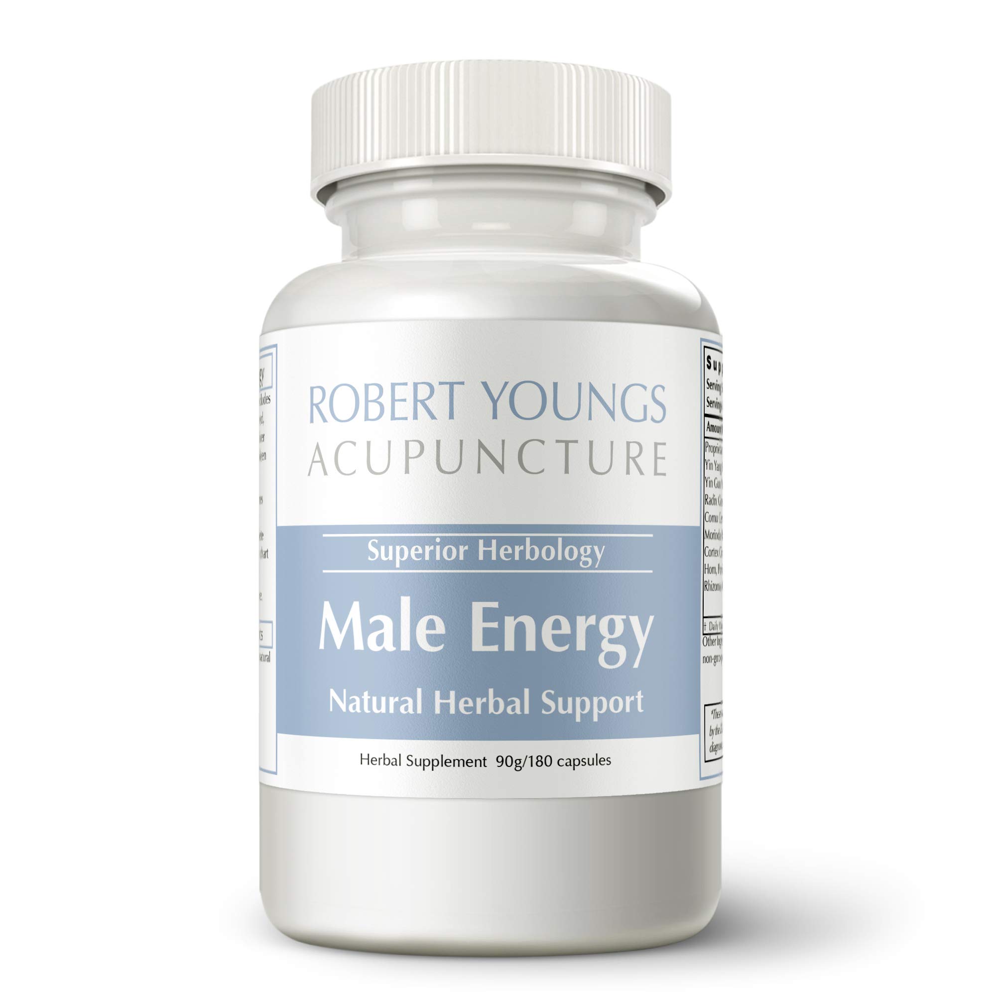 Robert Youngs Male Energy Supplement - 180 Capsules for Drive, Athletic Health & Youthful Energy | Herbal Formula to Boost Stamina & Vitality | Perfect for Active Men & Fitness Enthusiasts