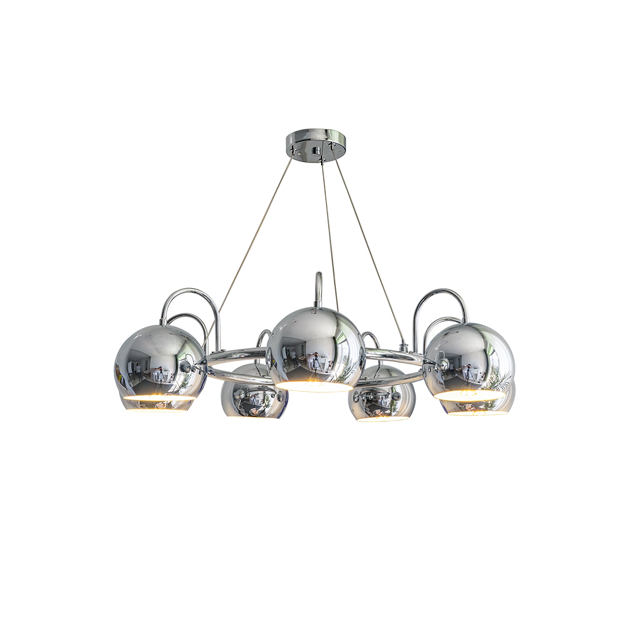 Eyeball Chandeliers - Unique Gothic Halloween Decor for Home, Party & Haunted House Lighting - Spooky Eyeball Ceiling Light Fixture for Living Room, Dining Room & Bedroom