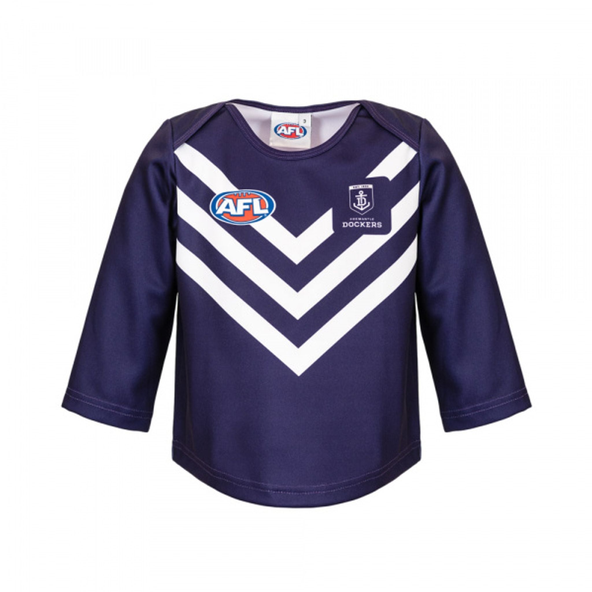 Burley Sekem Fremantle Dockers AFL Infant Long Sleeve Replica Jersey - Size 2 - Perfect for Game Day & Fan Events