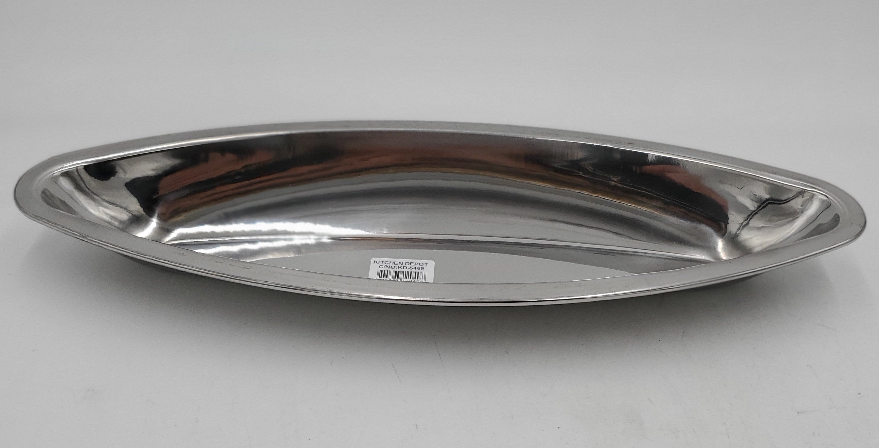 15.5x6 Inch Stainless Steel Oval Serving Bowl - Elegant Silver Finish for Dining, Entertaining & Kitchen Decor