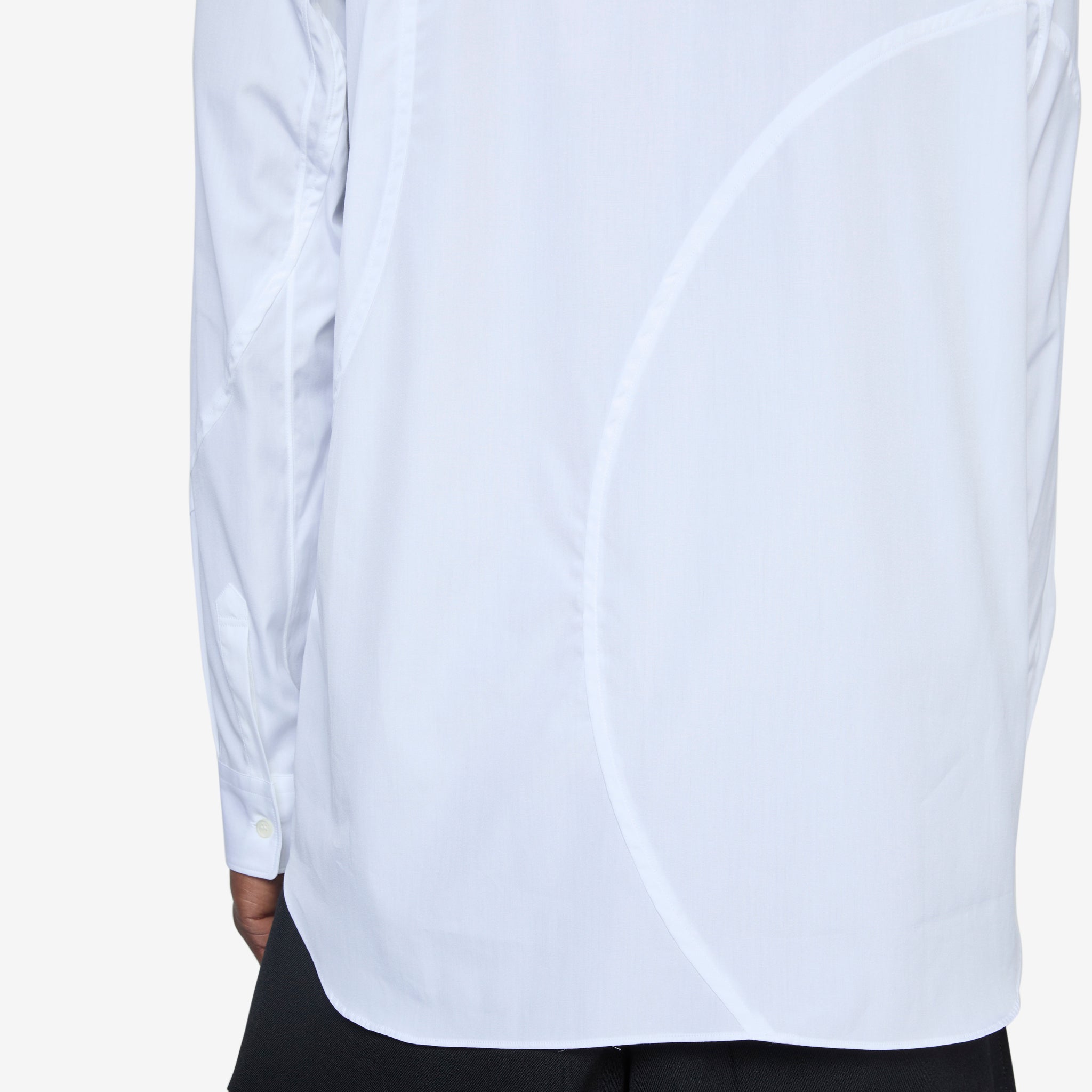 Stylish White Panelled Shirt for Men & Women | Trendy Casual Button-Up Top for Office, Date Night & Everyday Wear