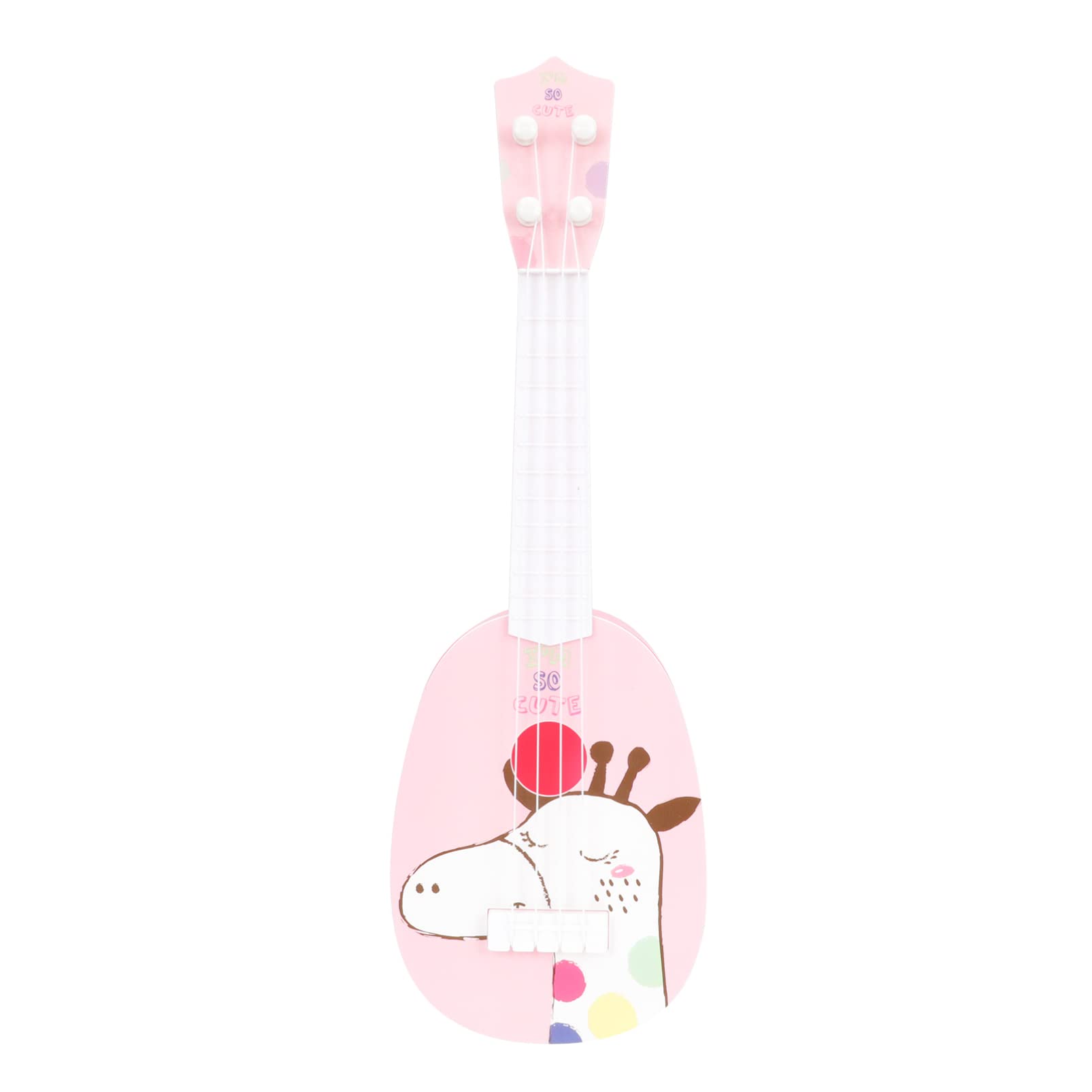MILISTEN Kids Ukulele Toy - Giraffe Shaped Mini Guitar for Beginners | Early Learning Musical Instrument | Pink Educational Toy for Toddlers & Children | Perfect for Birthday Gifts, Music Classes & Home Playtime