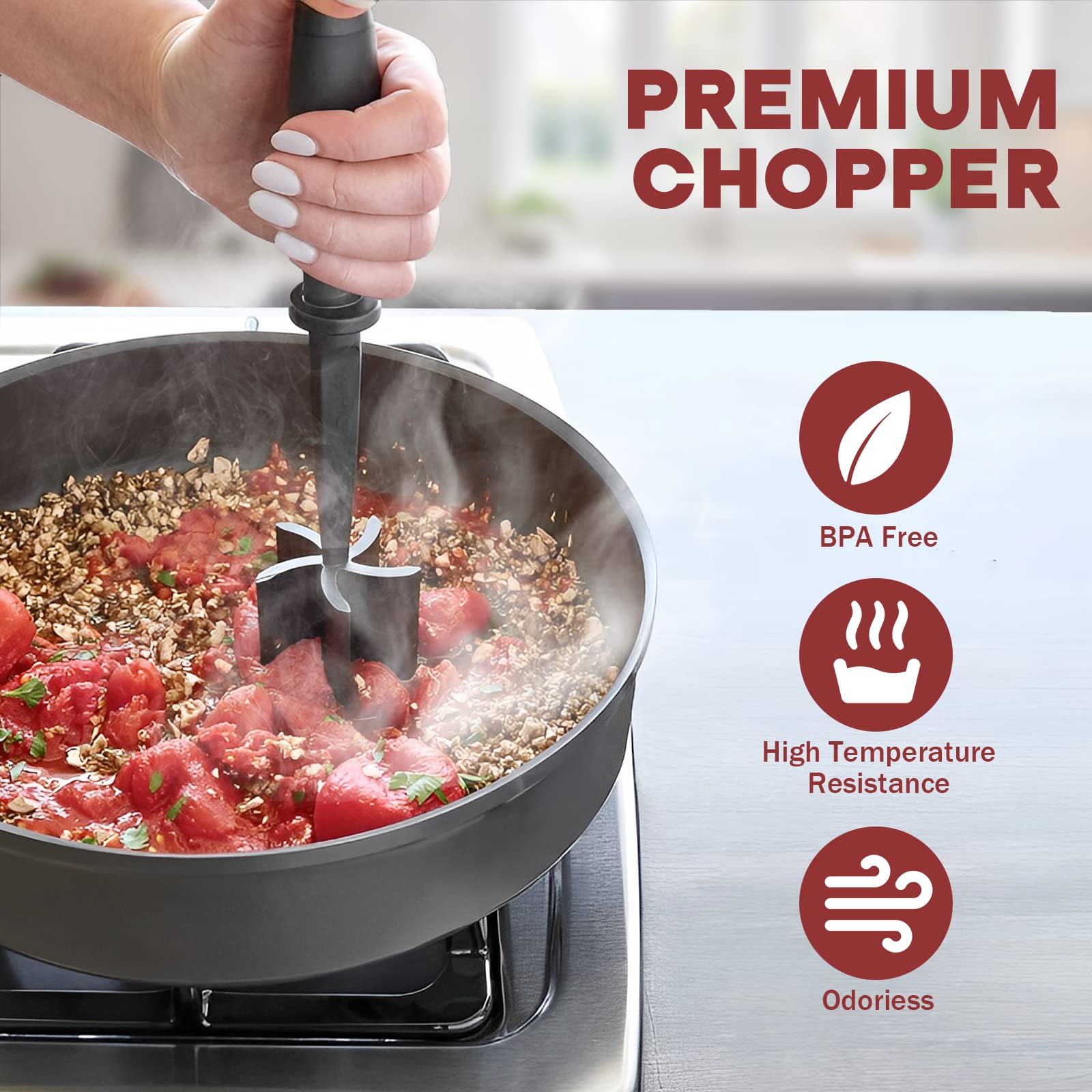 Premium Stainless Steel Meat Grinder - Heavy Duty Electric Hamburger Grinder & Sausage Stuffer with Heat Resistant Design - Perfect for Home Kitchen, BBQ Parties & Butcher Shop Use