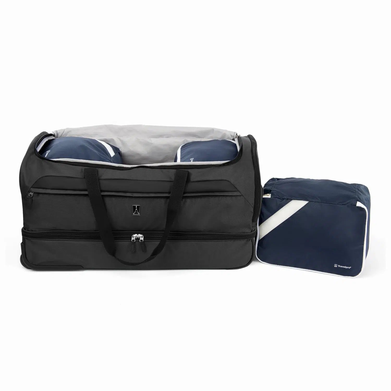 Travelpro Roadtrip 30-Inch Drop Bottom Rolling Duffel Bag with Packing Cubes - Perfect for Air Travel, Business Trips & Family Vacations