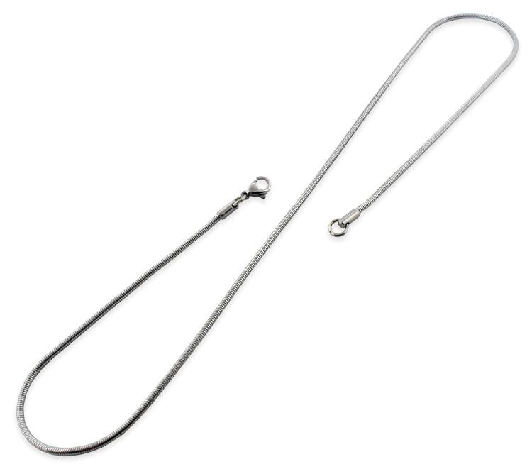 2MM Stainless Steel Snake Chain Necklace for Women & Men - Durable Hypoallergenic Jewelry Gift for Everyday Wear, Parties & Special Occasions