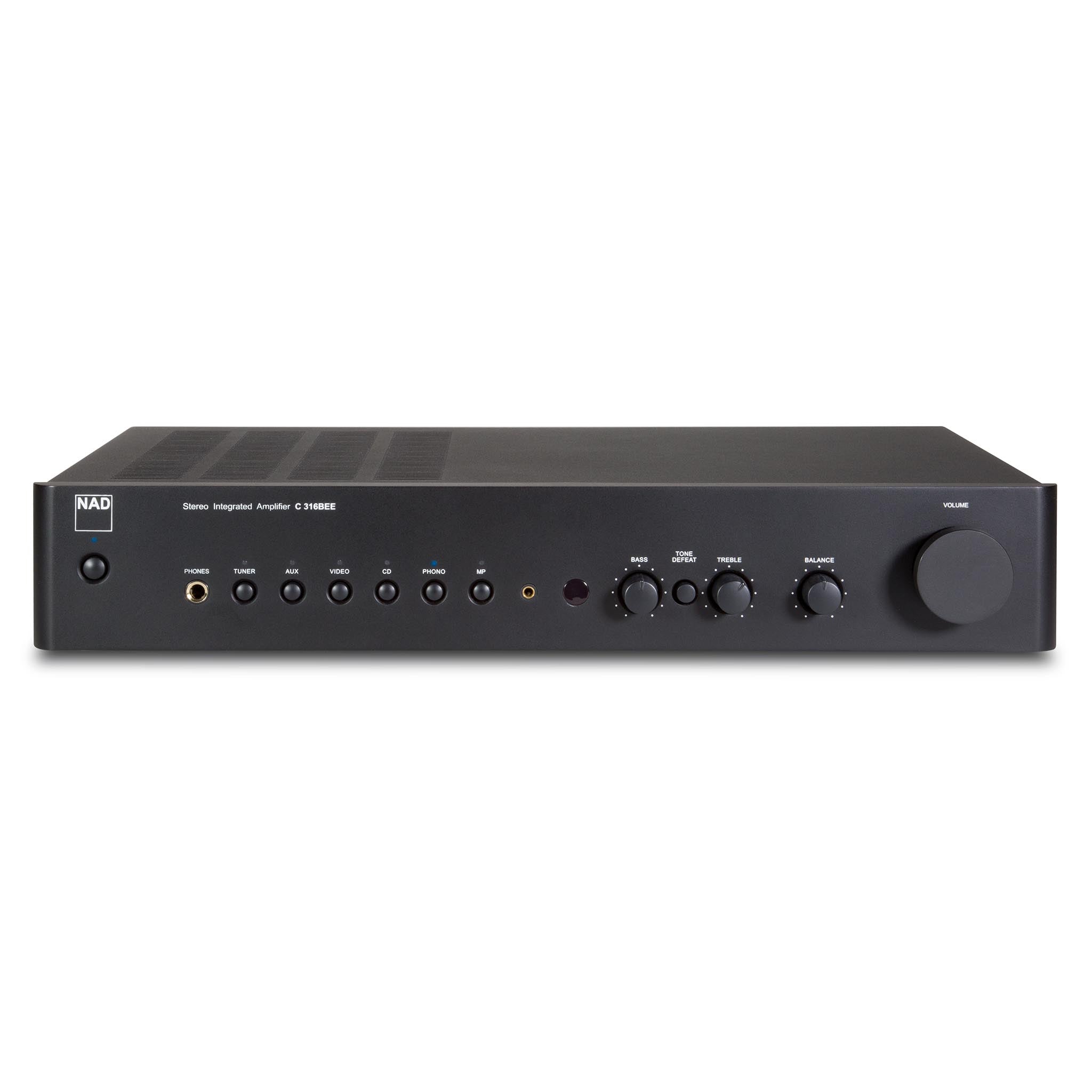 NAD C 316BEE V2 Integrated Stereo Amplifier - Hi-Fi Audio System for Home Theater, Music Listening & Audiophile Setup