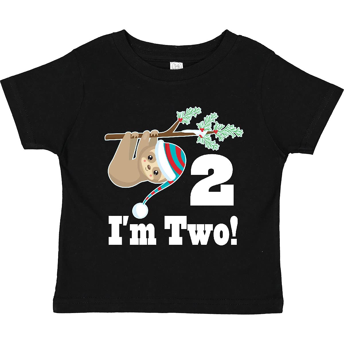 2nd Birthday Sloth Toddler T-Shirt | Cute 2 Year Old Boy & Girl Outfit | Birthday Party, Photo Shoot, Casual Wear