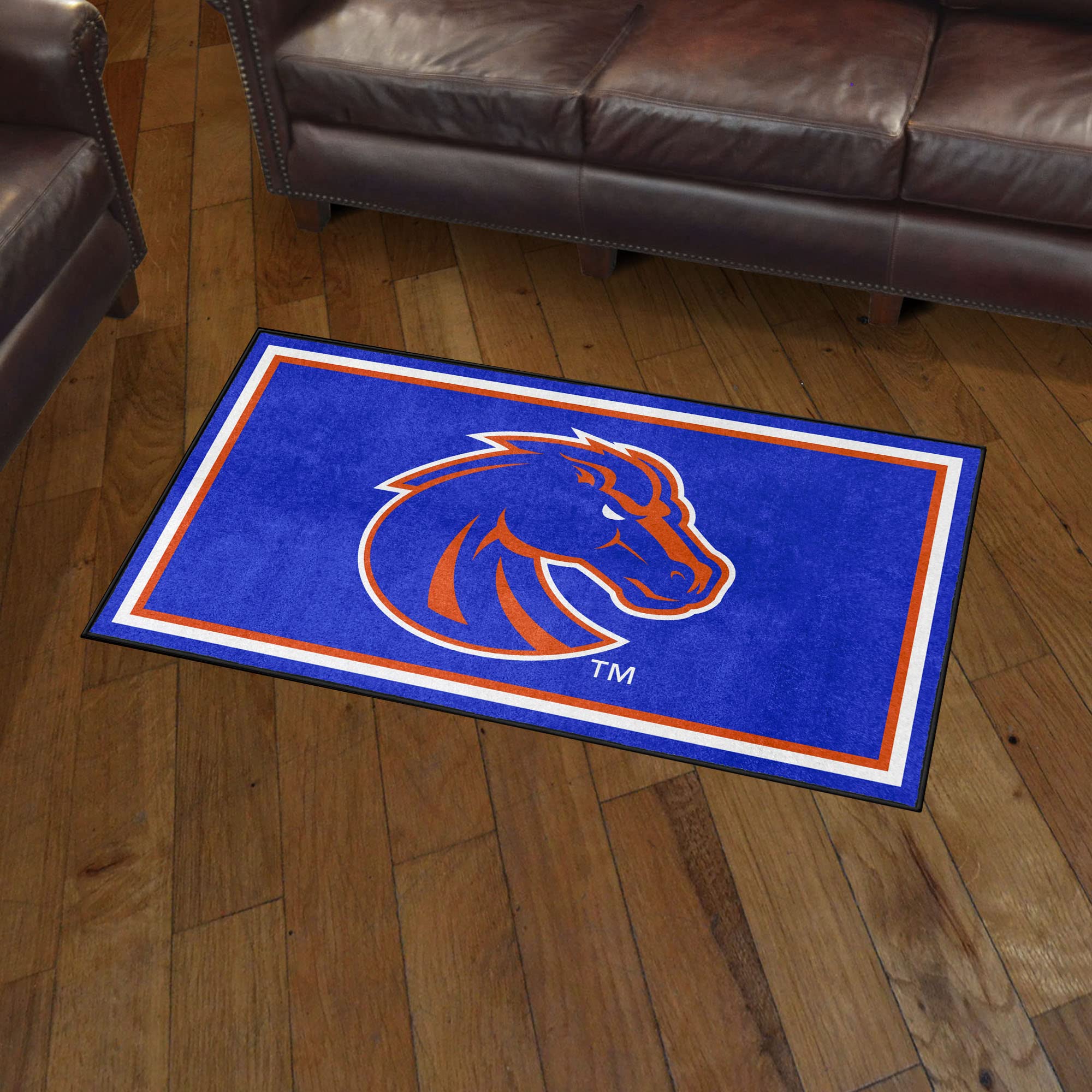 FANMATS NCAA Boise State Broncos 3x5 Feet Plush Area Rug - Soft Sports Fan Rug for Living Room, Game Room, Dorm Decor & Tailgating Mat | Machine Washable College Team Carpet