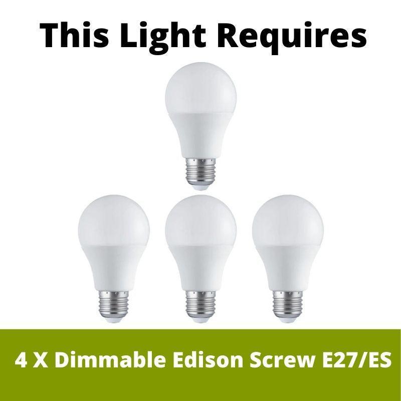 Eglo Batista 3-4 Light Modern Ceiling Pendant Light Fixture in Brushed Nickel with White Glass Shades - Perfect for Kitchen Island, Dining Room, and Entryway Lighting