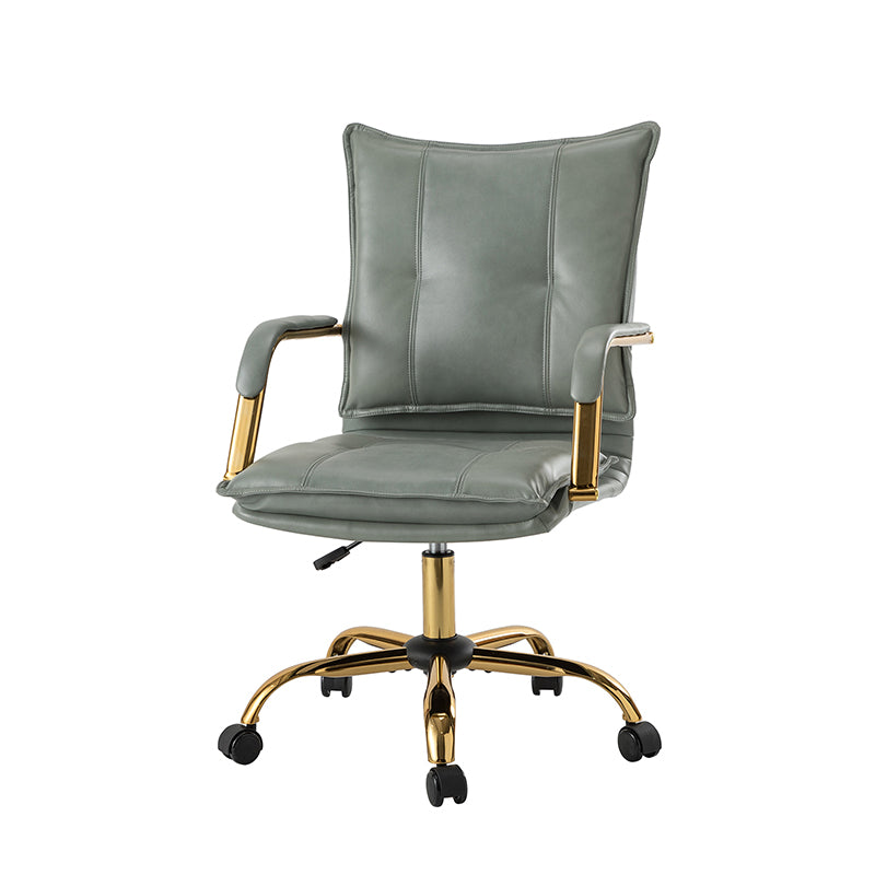 Stylish Michele Vegan Leather Task Accent Chair - Modern Office & Living Room Furniture for Home & Workspace