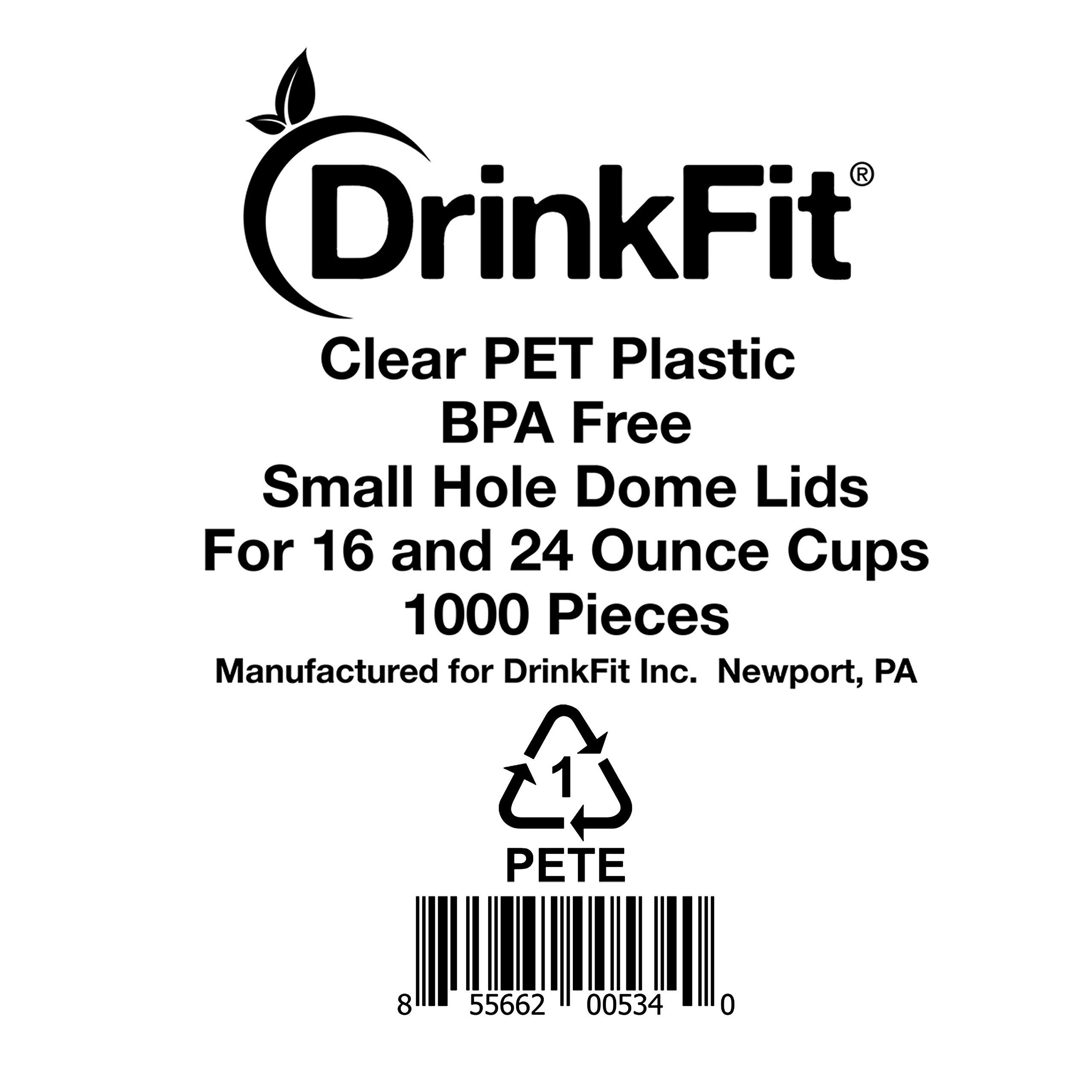 DrinkFit 16oz Clear Plastic Cups - 1000ct Bulk Disposable PET Party Cups for Iced Coffee, Jello Shots, Beverages & Condiments | Crystal Clear, Durable & Eco-Friendly | Perfect for Parties, Events, Catering & Home Use