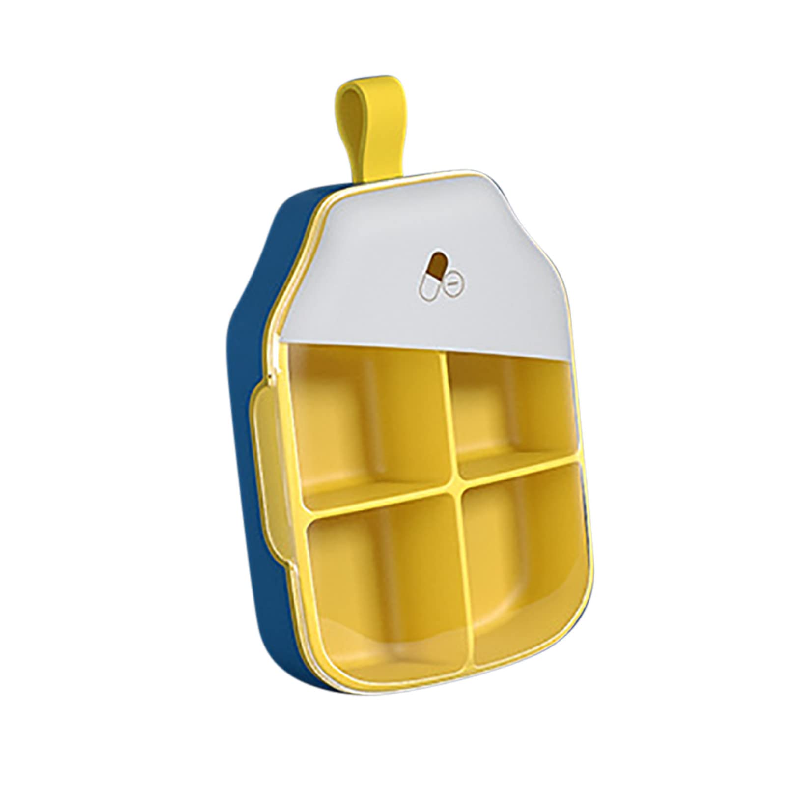 Portable 7-Day Pill Organizer - Rotating Weekly Medicine Dispenser with Smell Proof Storage Case | Travel & Daily Medication Box for Vitamins, Supplements & Pills (Size D) - Perfect for Home, Office & Travel Use